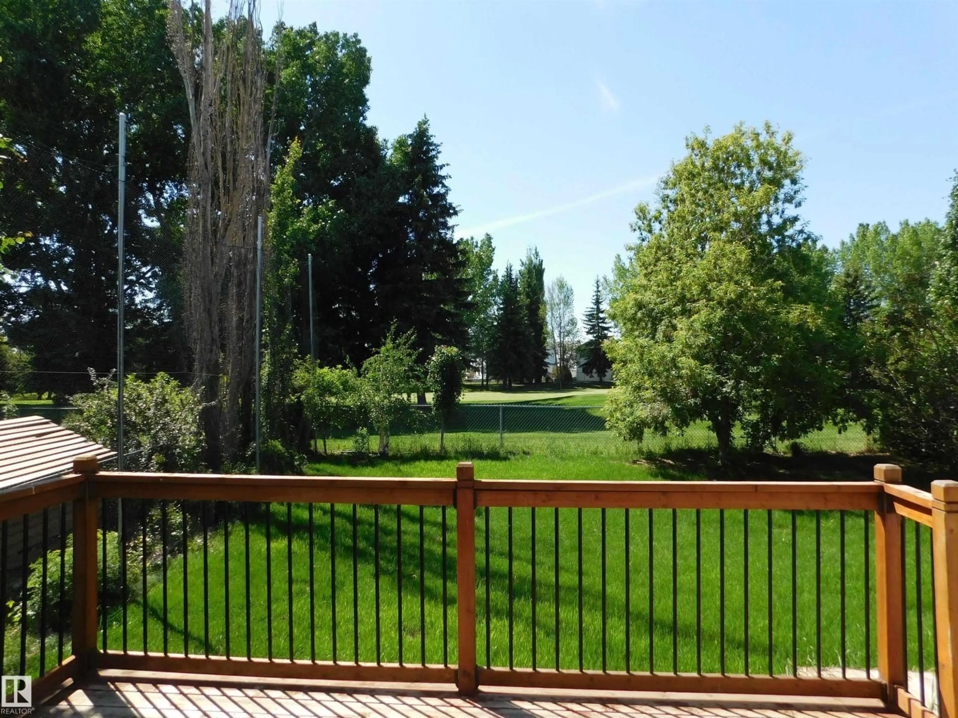 Patio, forest/trees view for NW - 2255 BRENNAN CO, Edmonton Alberta T5T6M3