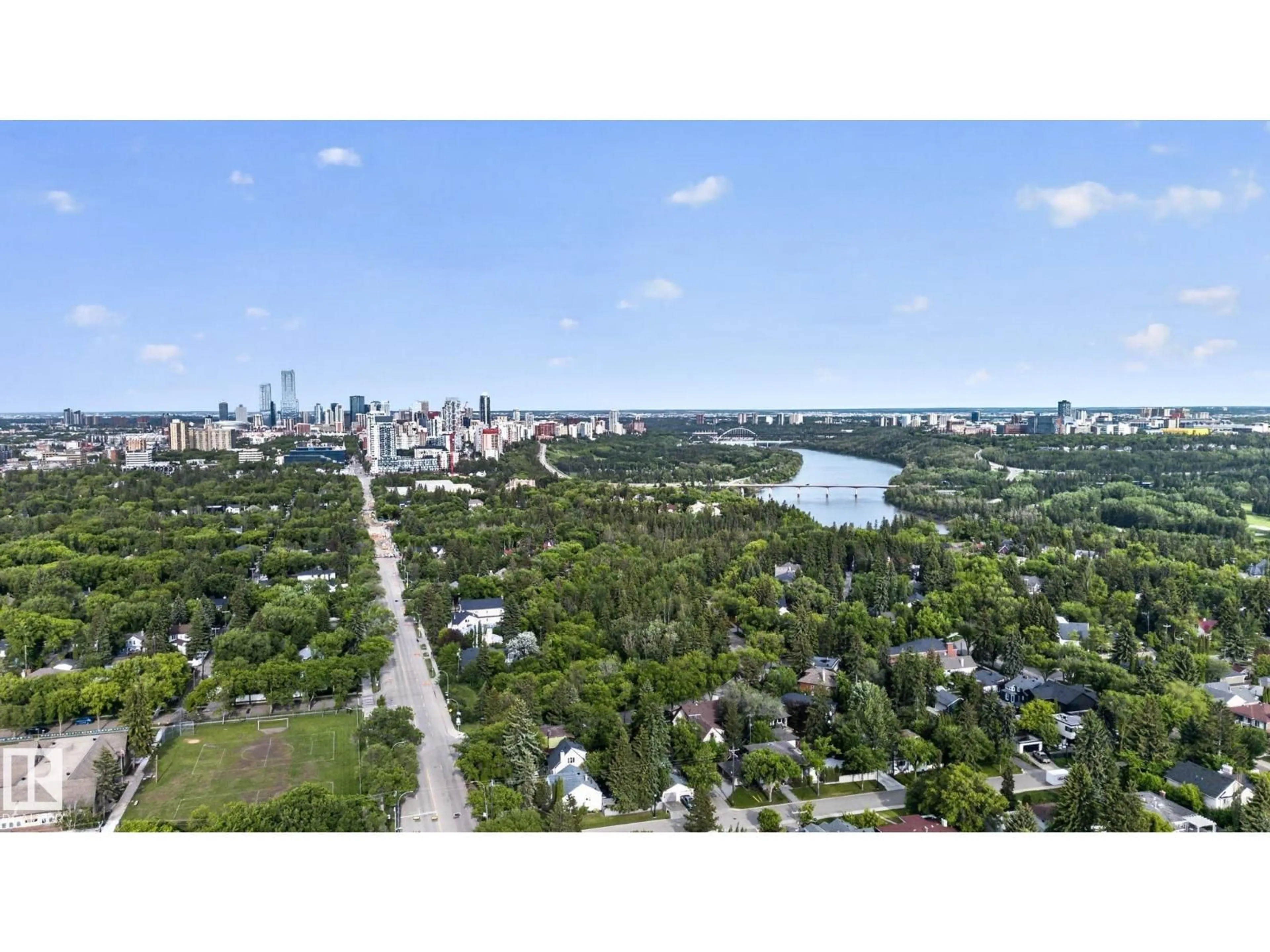 A pic from outside/outdoor area/front of a property/back of a property/a pic from drone, water/lake/river/ocean view for #412 - 13910 STONY PLAIN RD, Edmonton Alberta T5N3R2