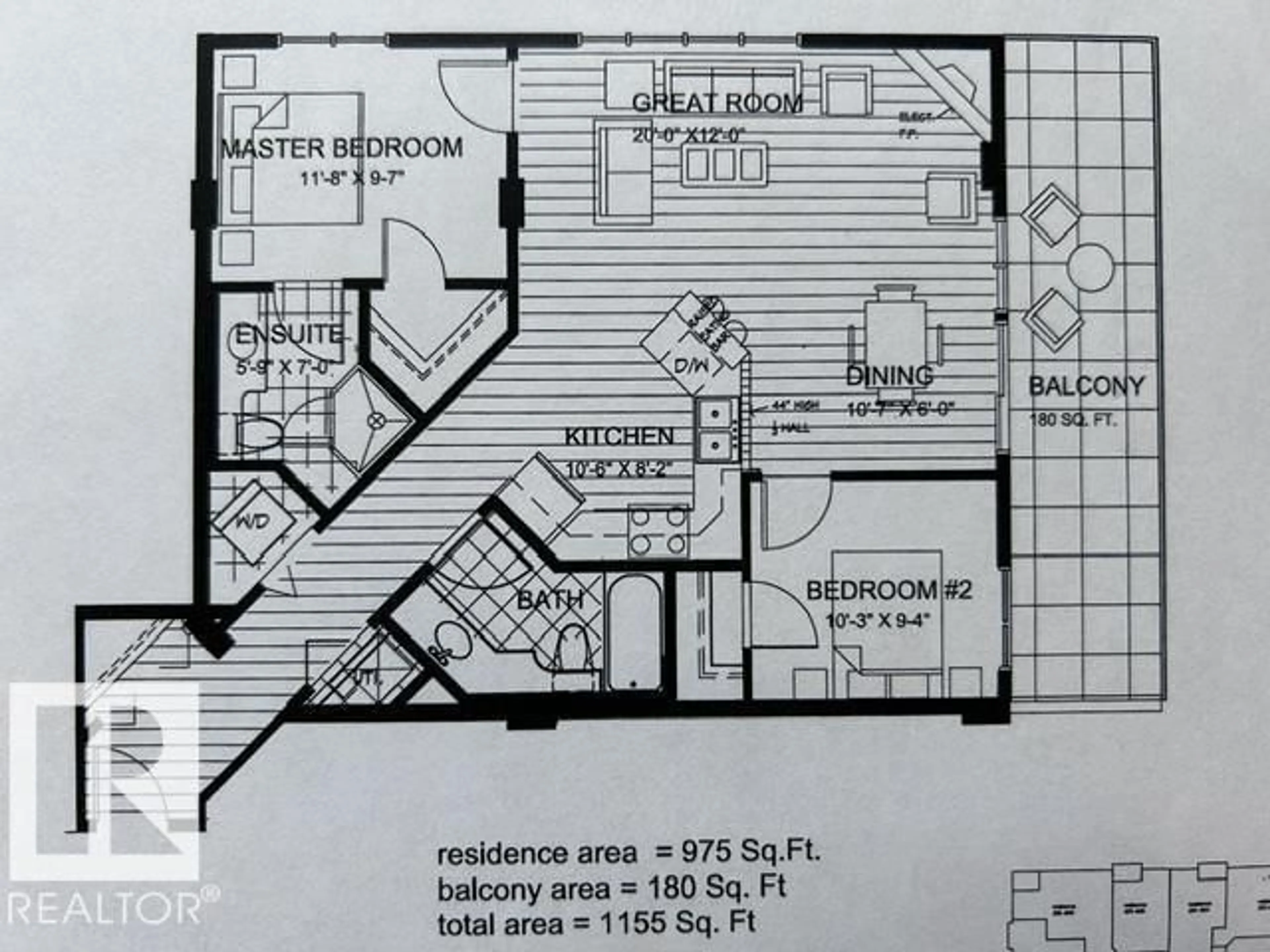 Floor plan for 403 - 10303 111 ST NW, Edmonton Alberta T5K0C6