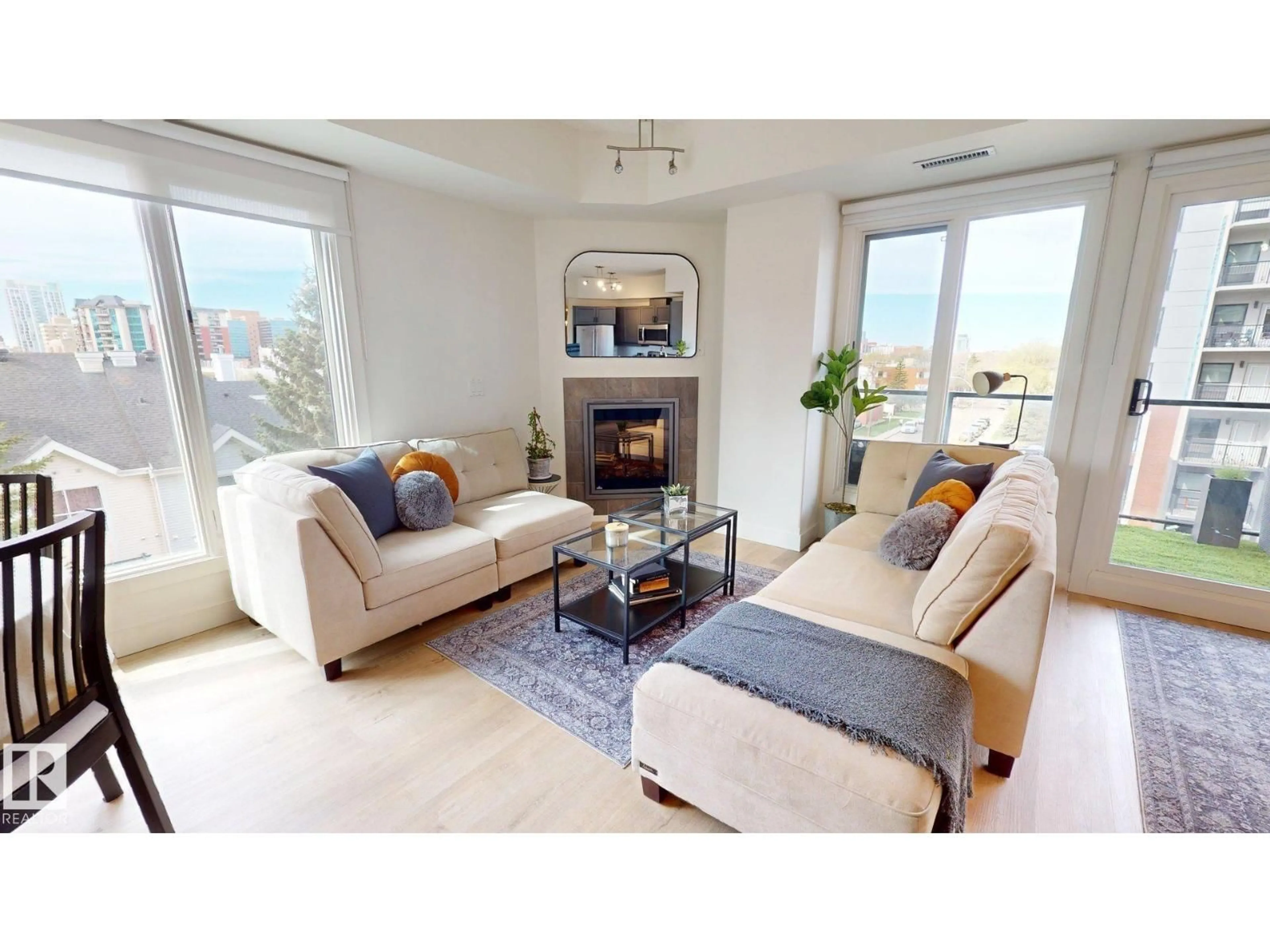 Living room with furniture, unknown for 403 - 10303 111 ST NW, Edmonton Alberta T5K0C6
