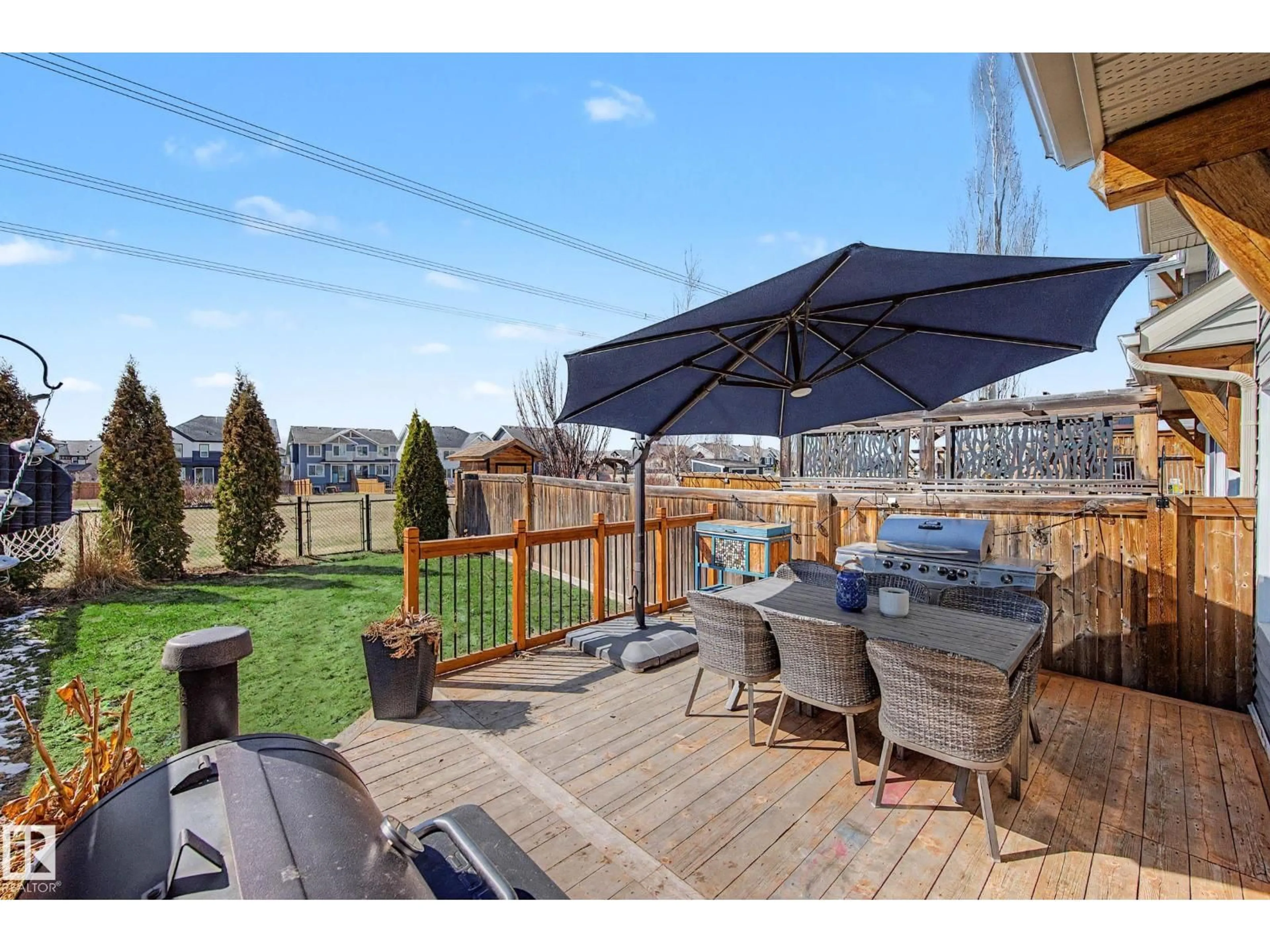 Patio, water/lake/river/ocean view for 2083 CHALMERS WY, Edmonton Alberta T6W2E9