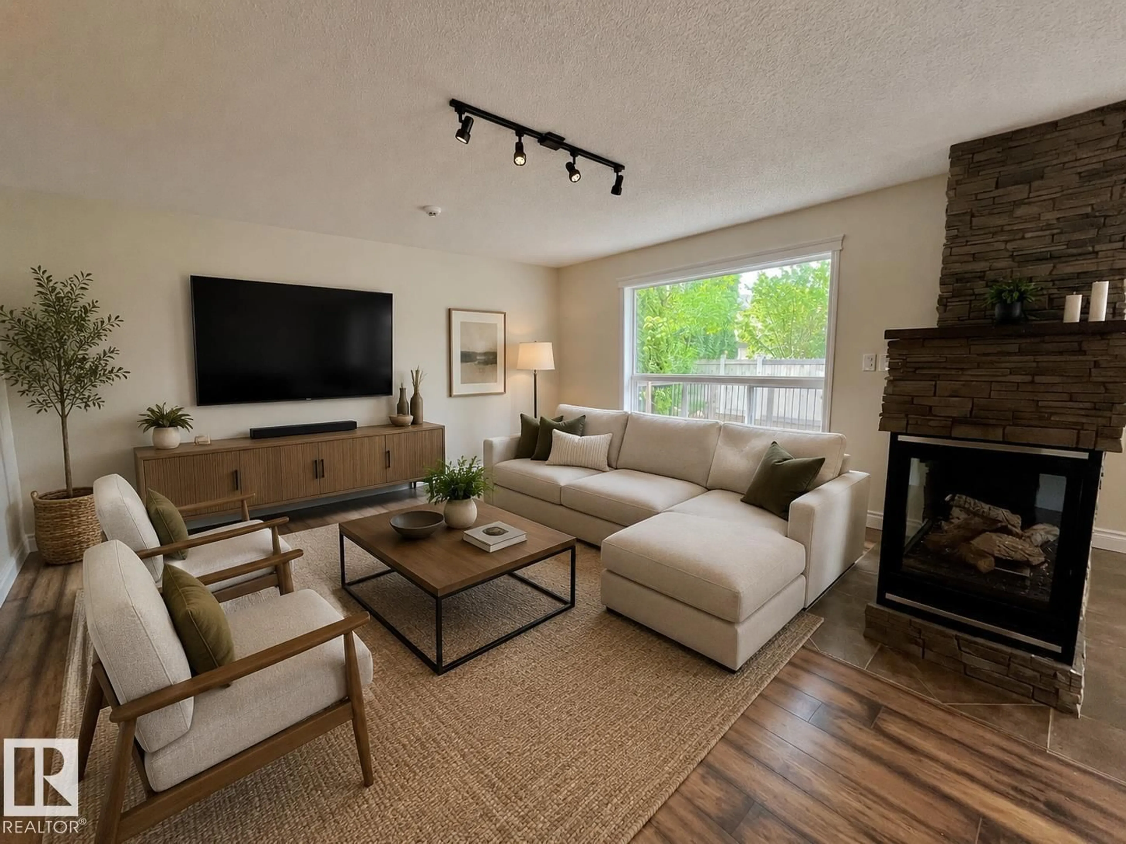 Living room with furniture, unknown for 10 ERICKSON CL, St. Albert Alberta T8N7G5