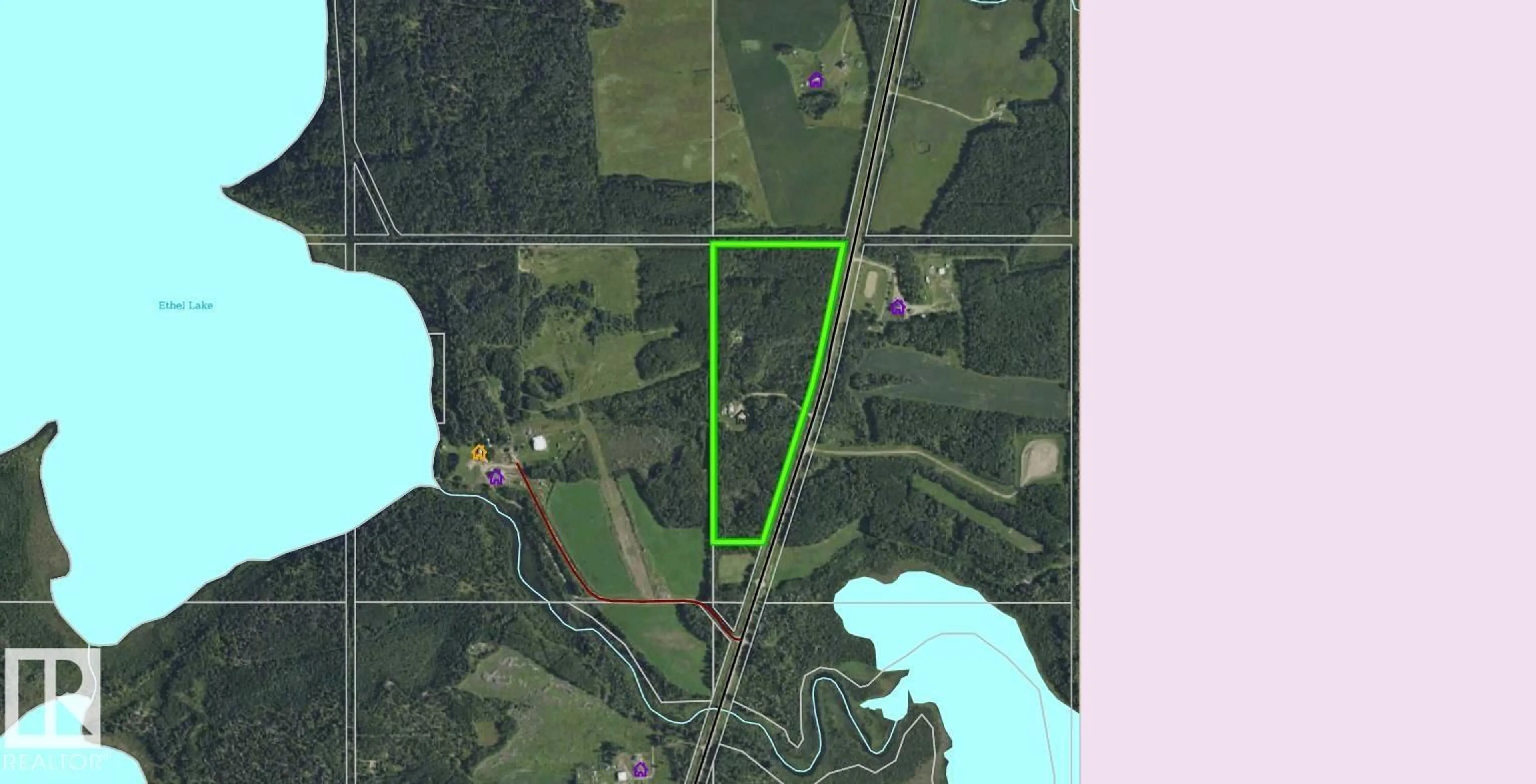 Picture of a map for 64126 HWY 897, Rural Bonnyville M.D. Alberta T9M1P4