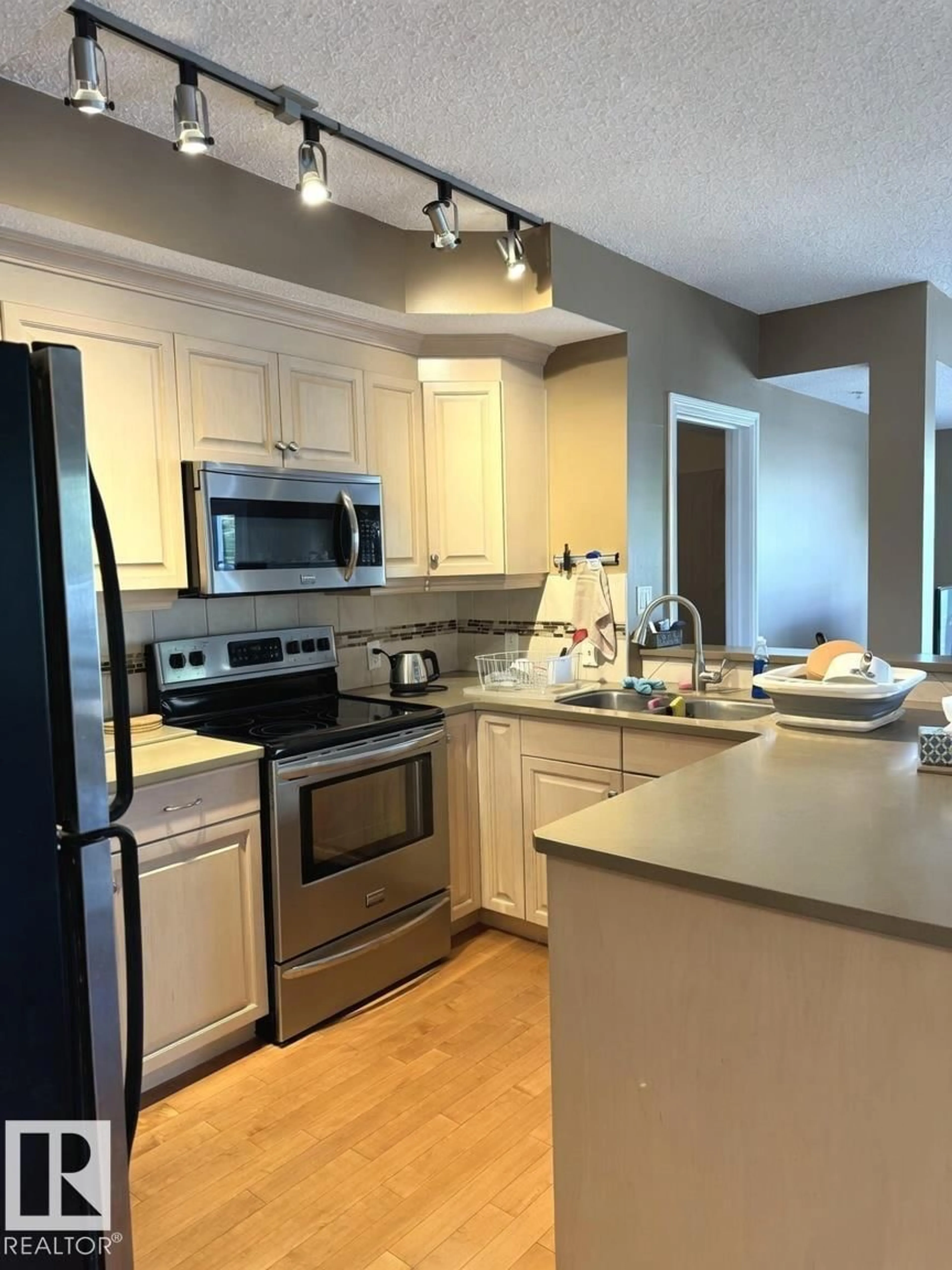 Open concept kitchen, ceramic/tile floor for 305 11111 82 AV NW, Edmonton Alberta T6G0T3