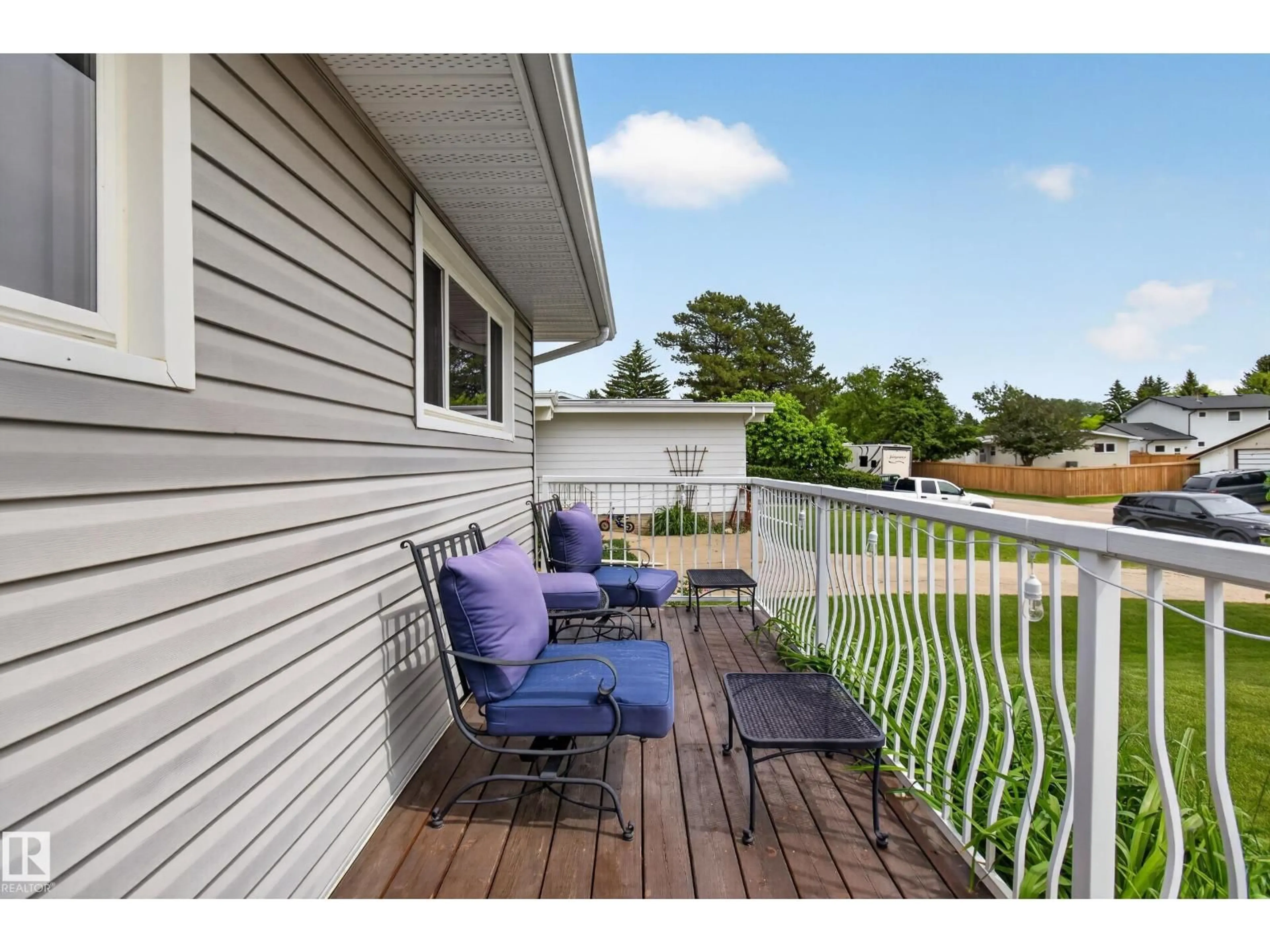 Patio, water/lake/river/ocean view for 21 MILBURN CR, Sherwood Park Alberta T8A0T9