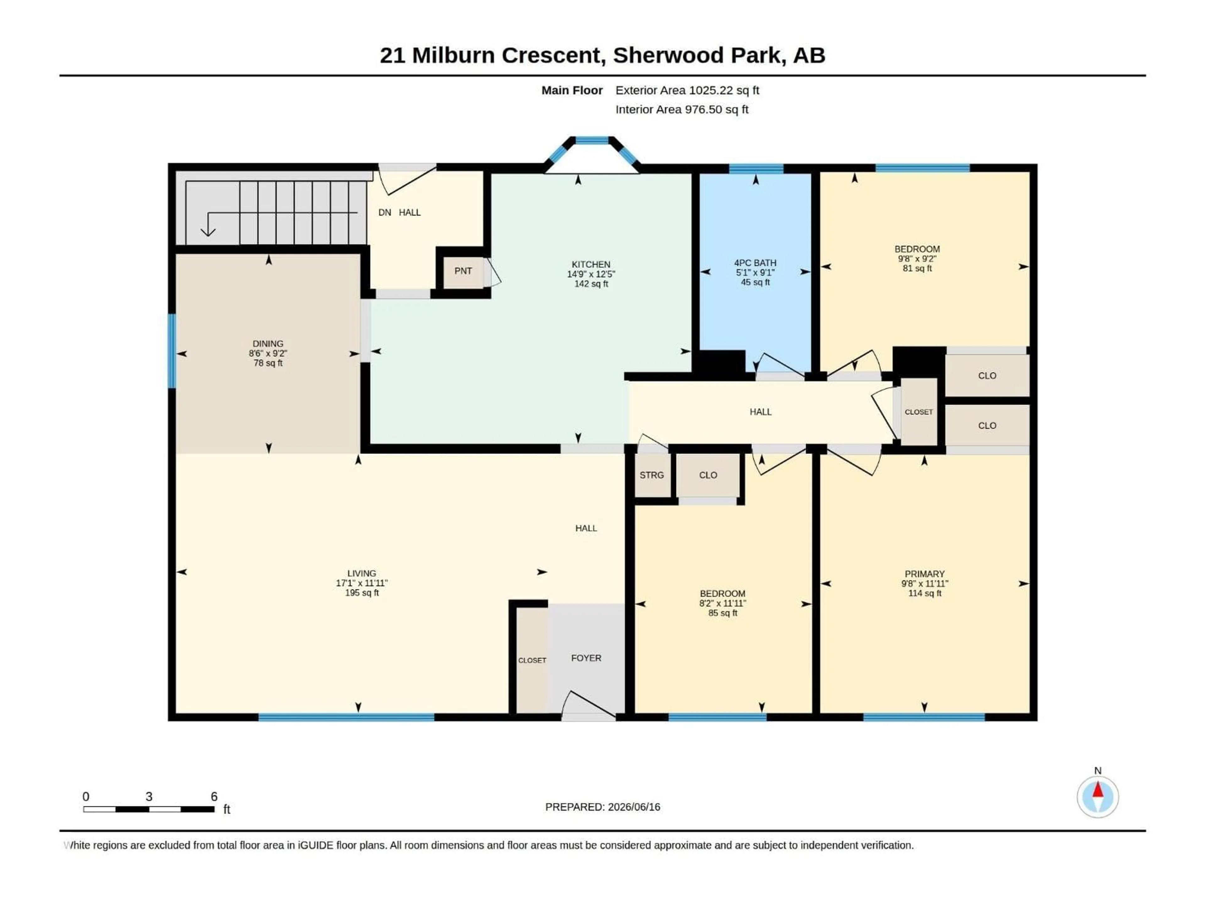 Floor plan for 21 MILBURN CR, Sherwood Park Alberta T8A0T9