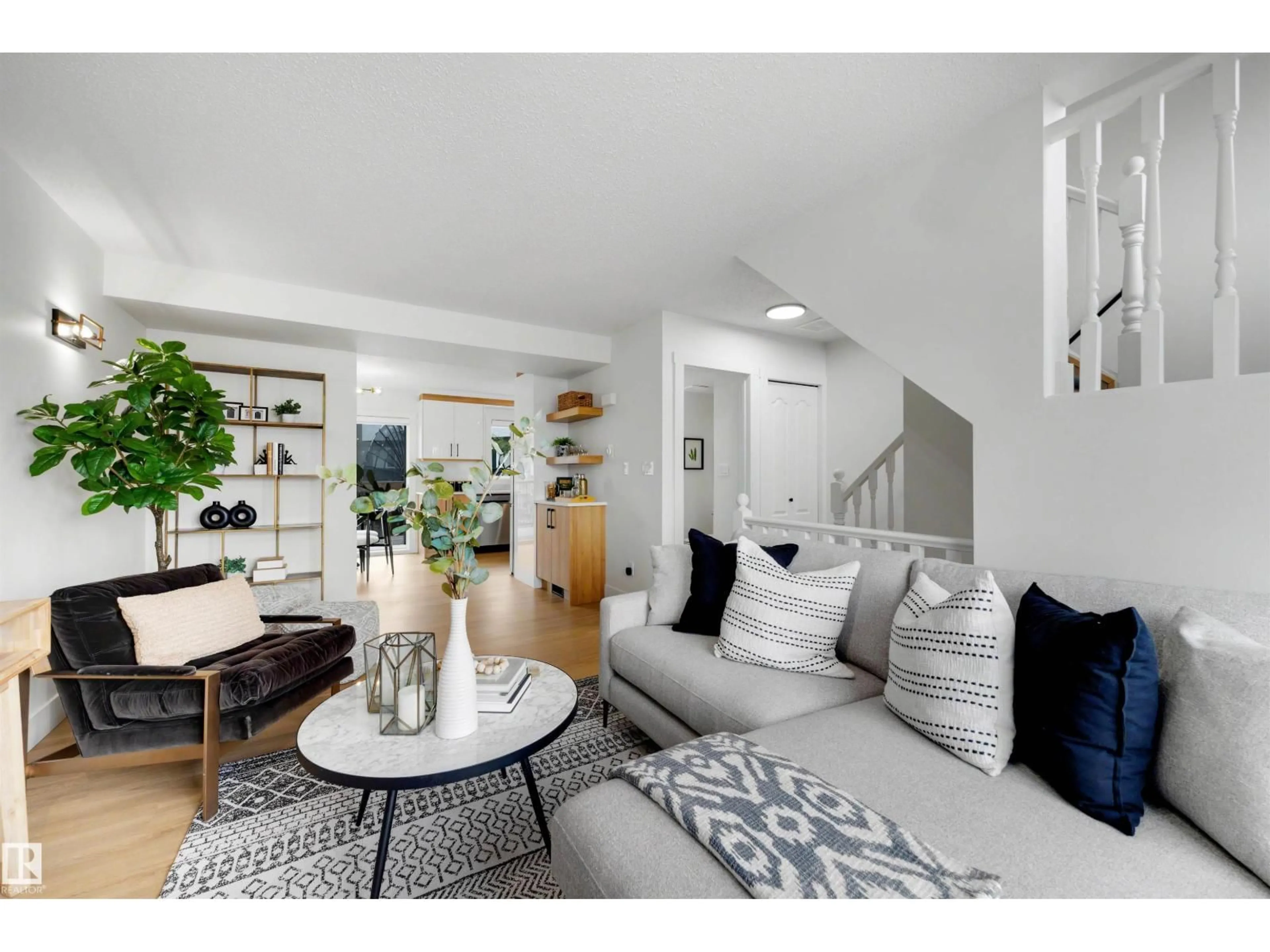 Living room with furniture, unknown for 12611 47 ST, Edmonton Alberta T5A5B1