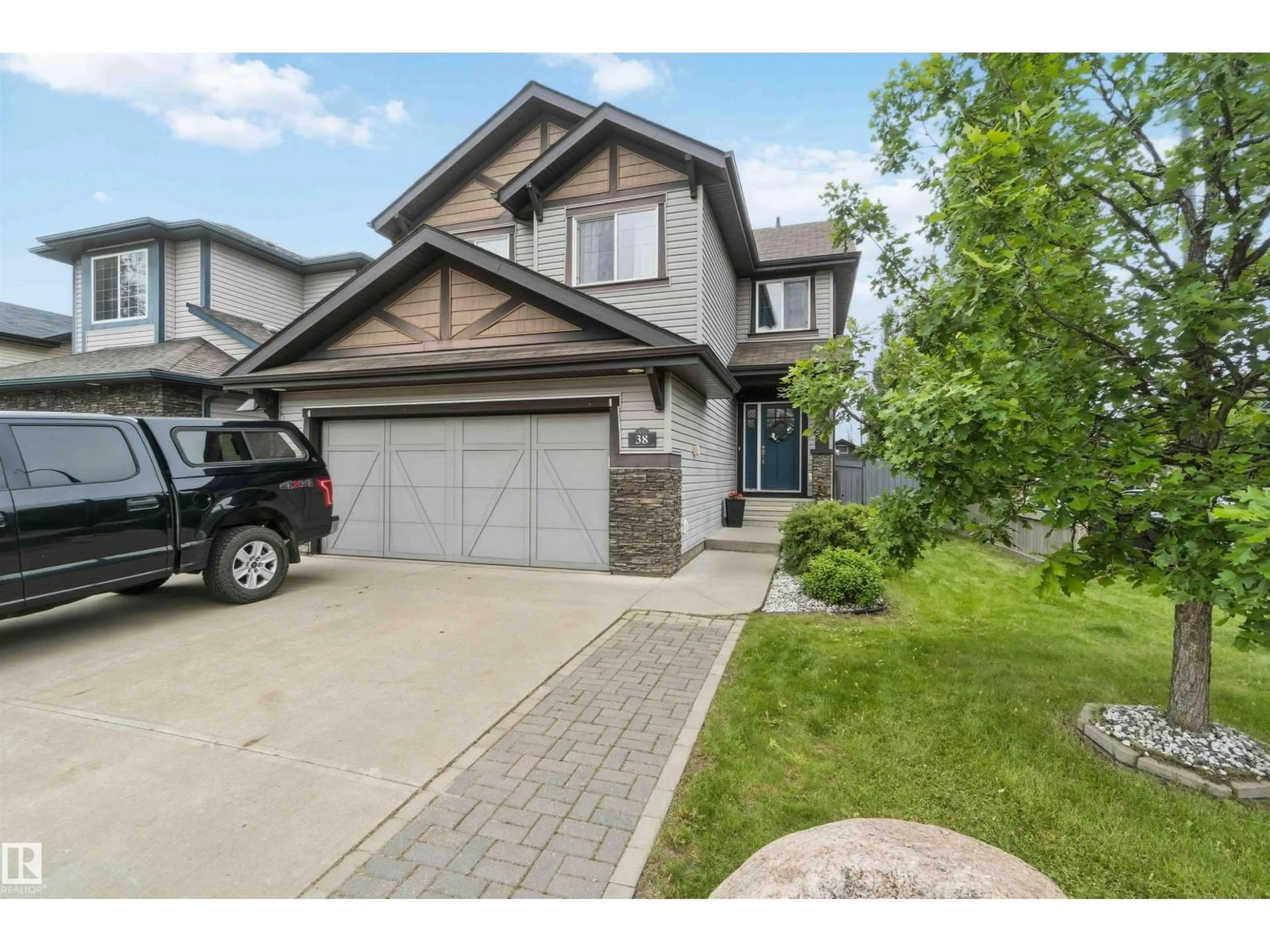 A pic from outside/outdoor area/front of a property/back of a property/a pic from drone, street for 38 CRANSTON PL, Fort Saskatchewan Alberta T8L0K7