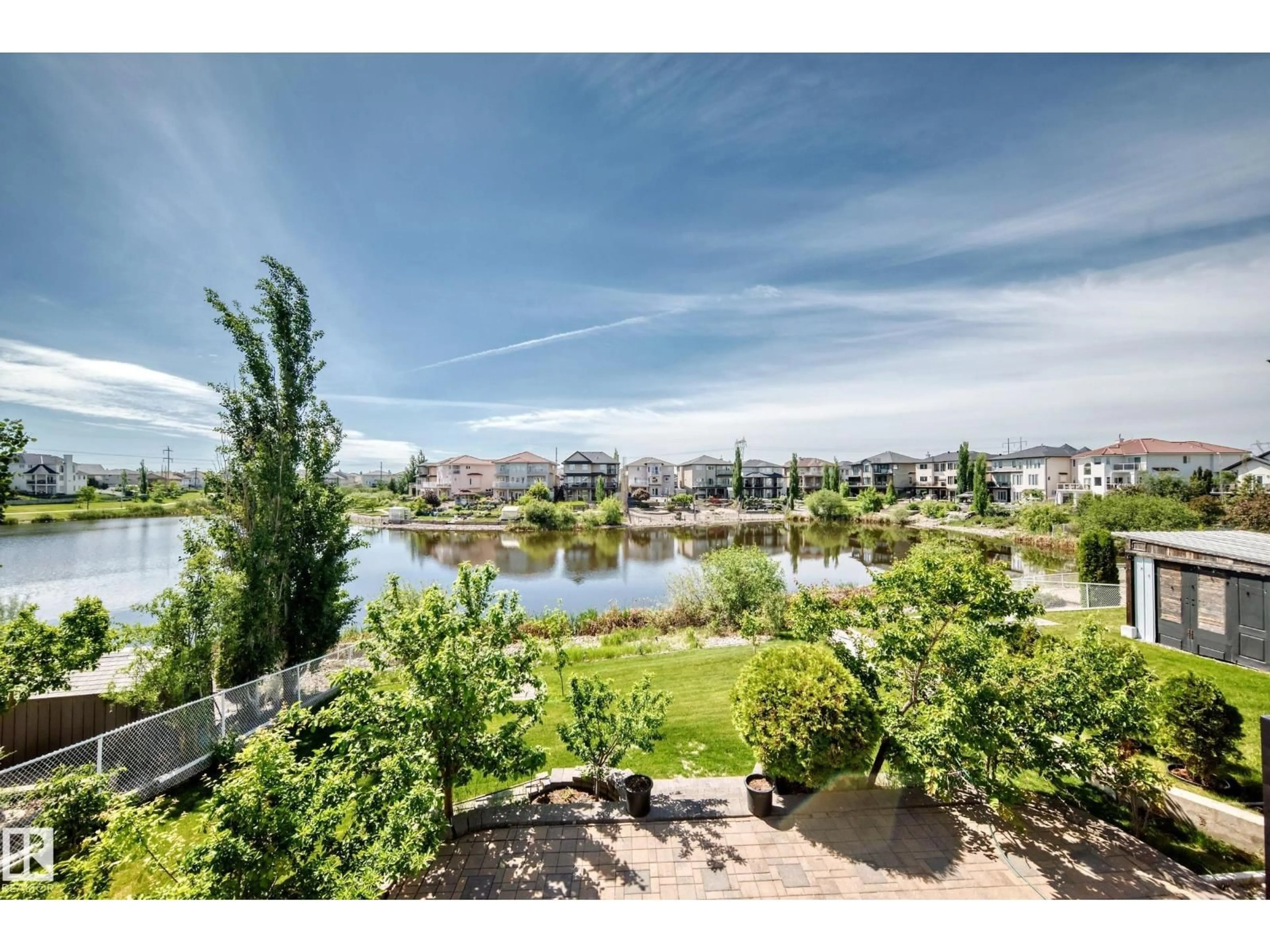 A pic from outside/outdoor area/front of a property/back of a property/a pic from drone, water/lake/river/ocean view for 352 OZERNA RD, Edmonton Alberta T5Z3Y4