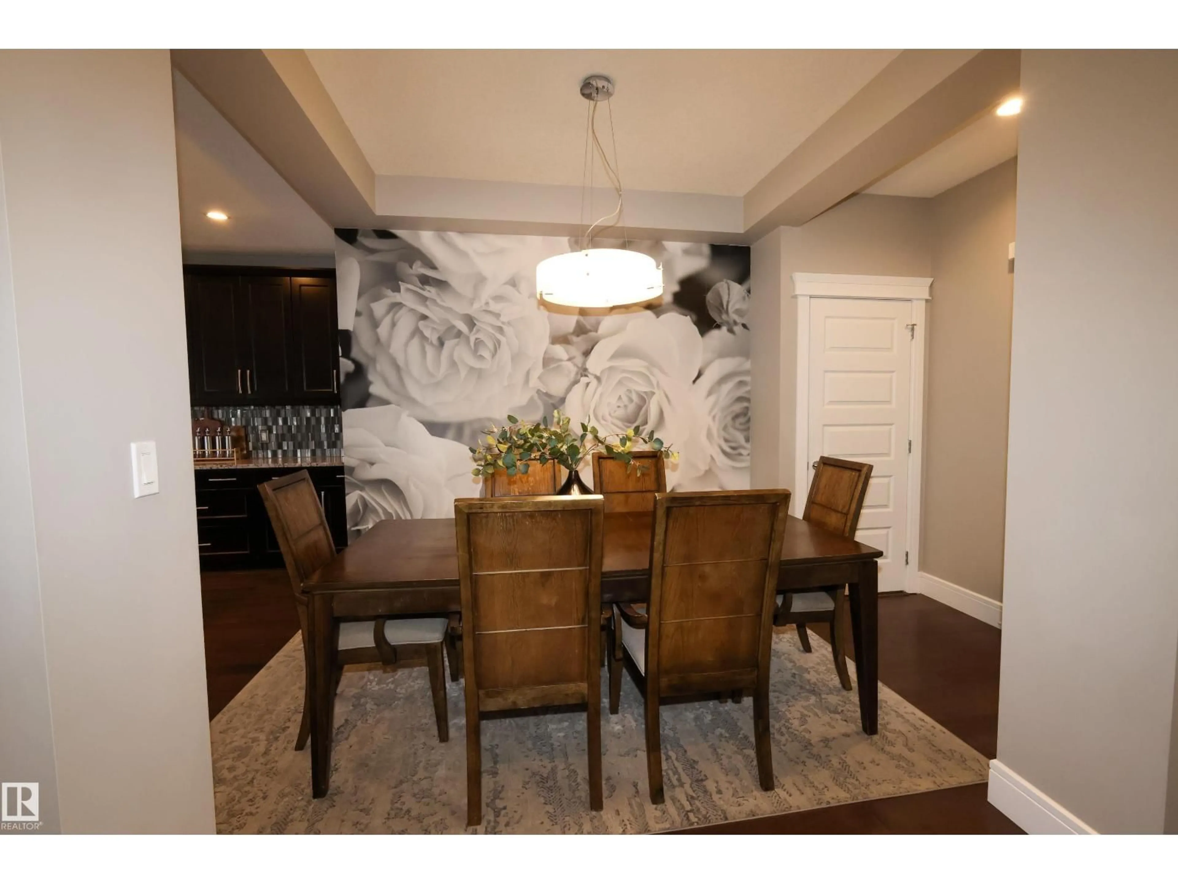 Dining room, wood/laminate floor for 10129 93 ST, Morinville Alberta T8R0C4