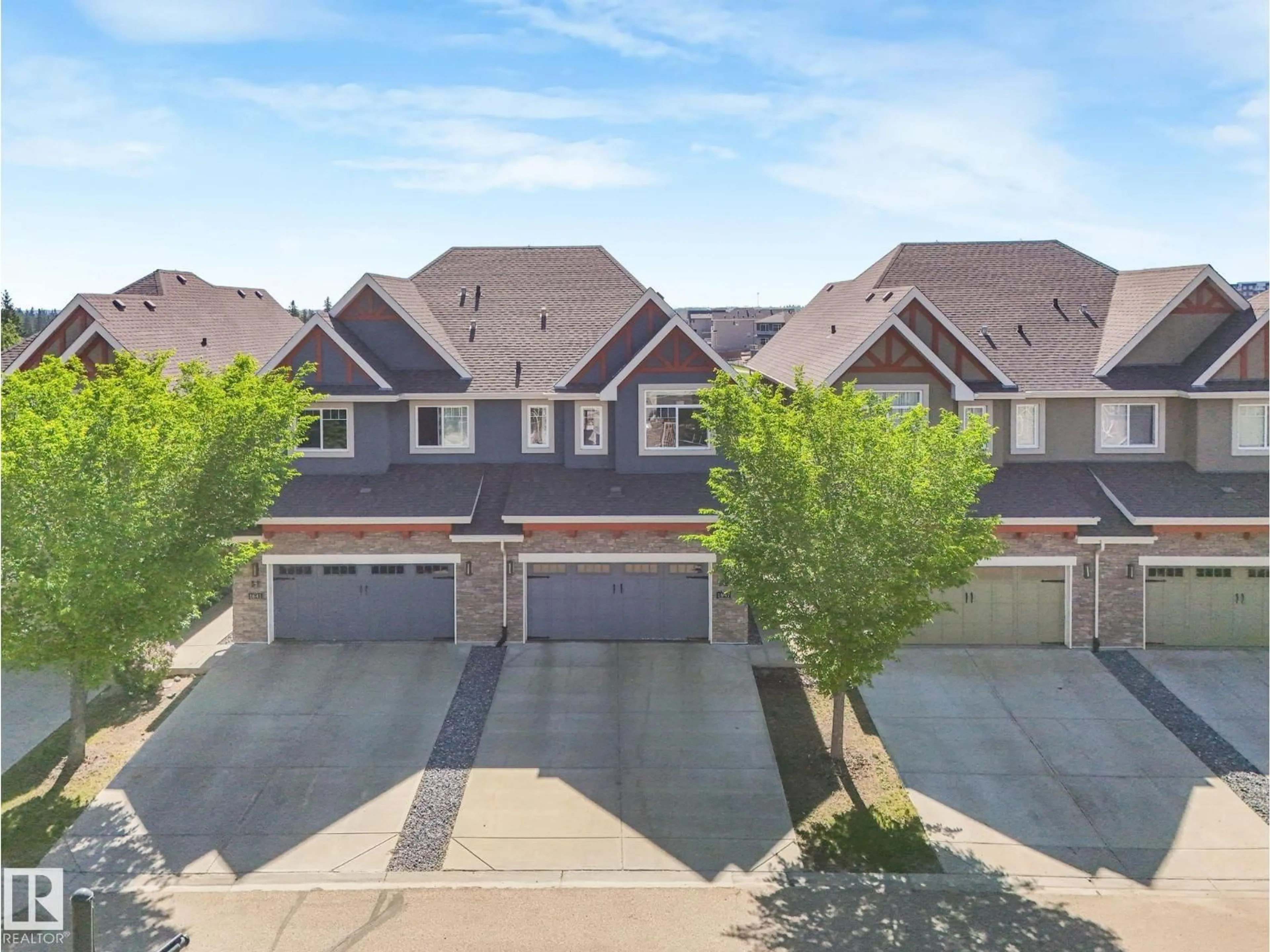 A pic from outside/outdoor area/front of a property/back of a property/a pic from drone, street for #3 - 1641 JAMES MOWATT TR, Edmonton Alberta T6W0J7