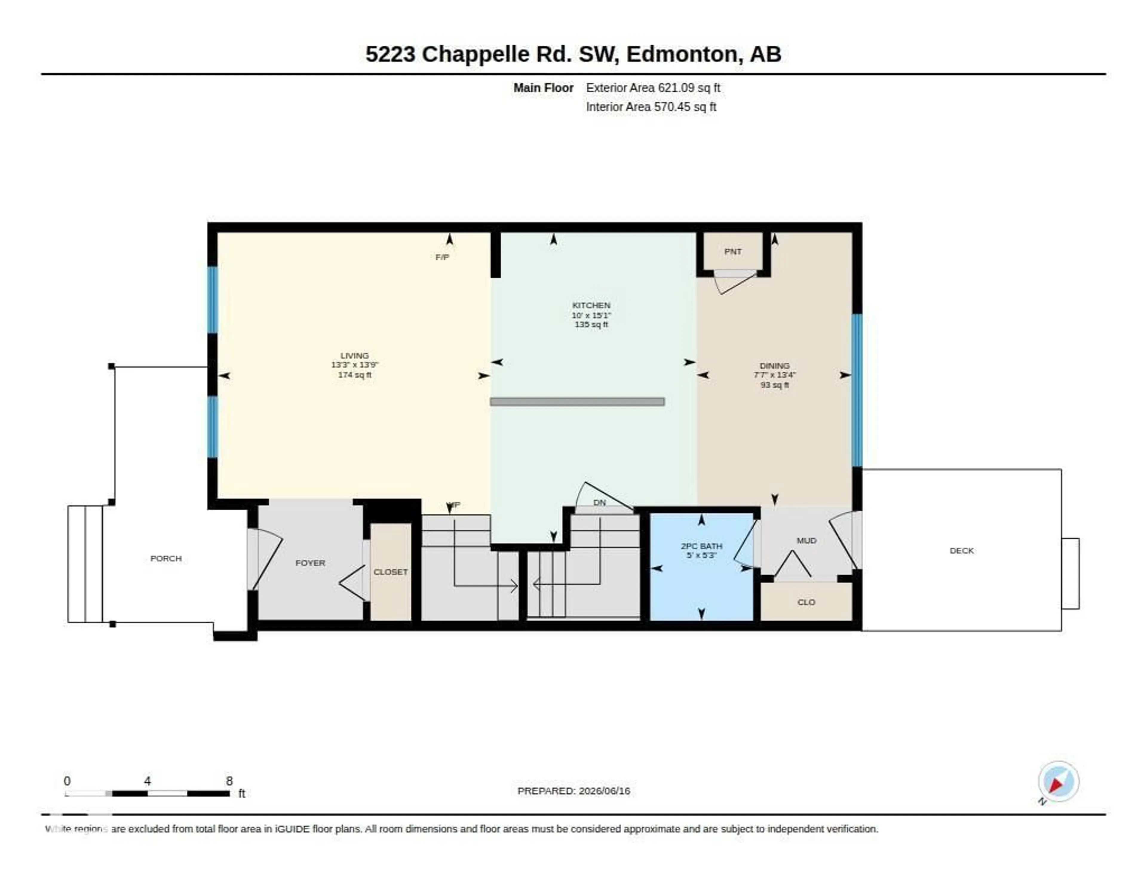 Floor plan for 5223 CHAPPELLE RD, Edmonton Alberta T6W2B1