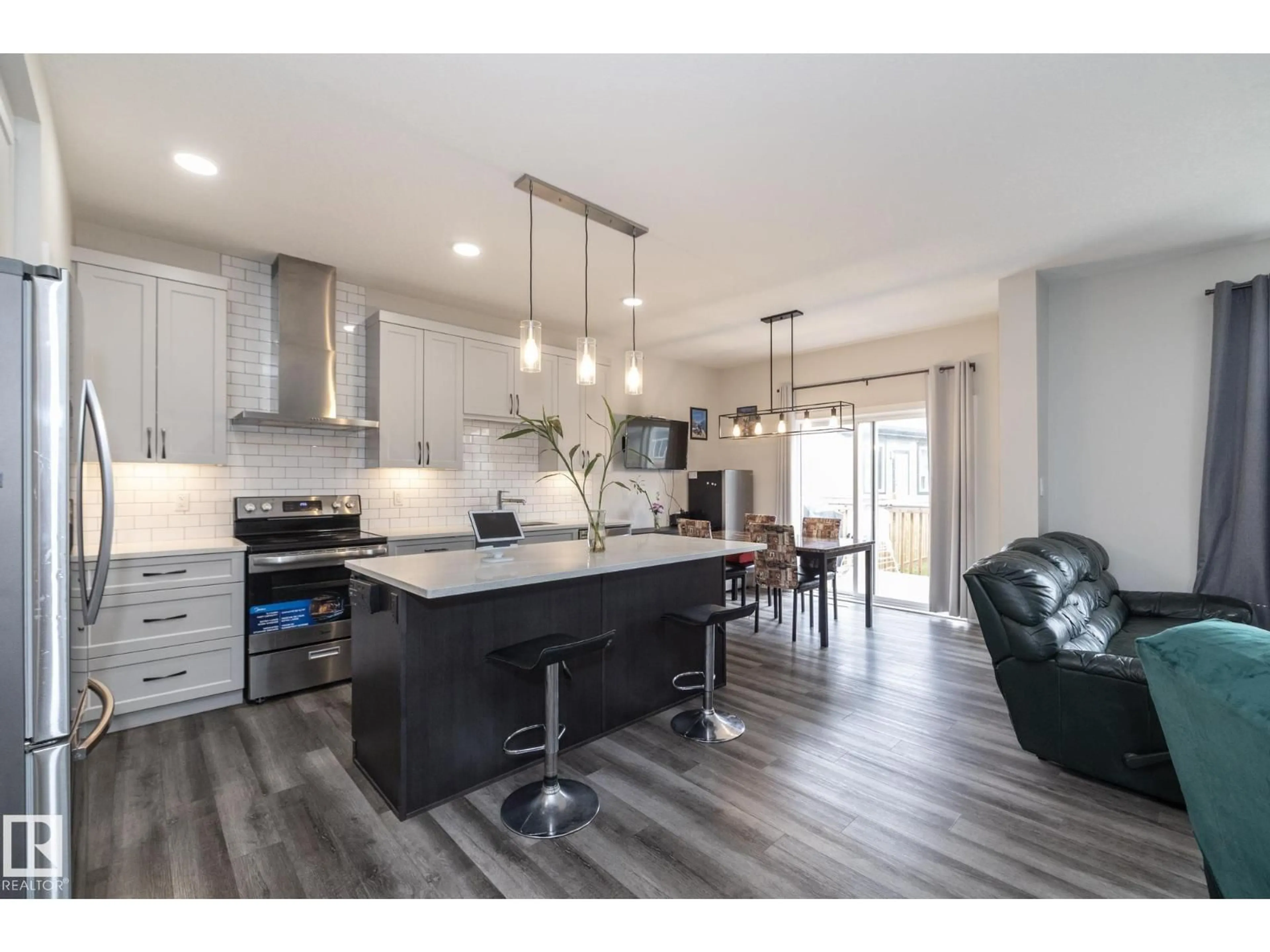 Open concept kitchen, unknown for NW - 18123 89 ST, Edmonton Alberta T5Z0S8