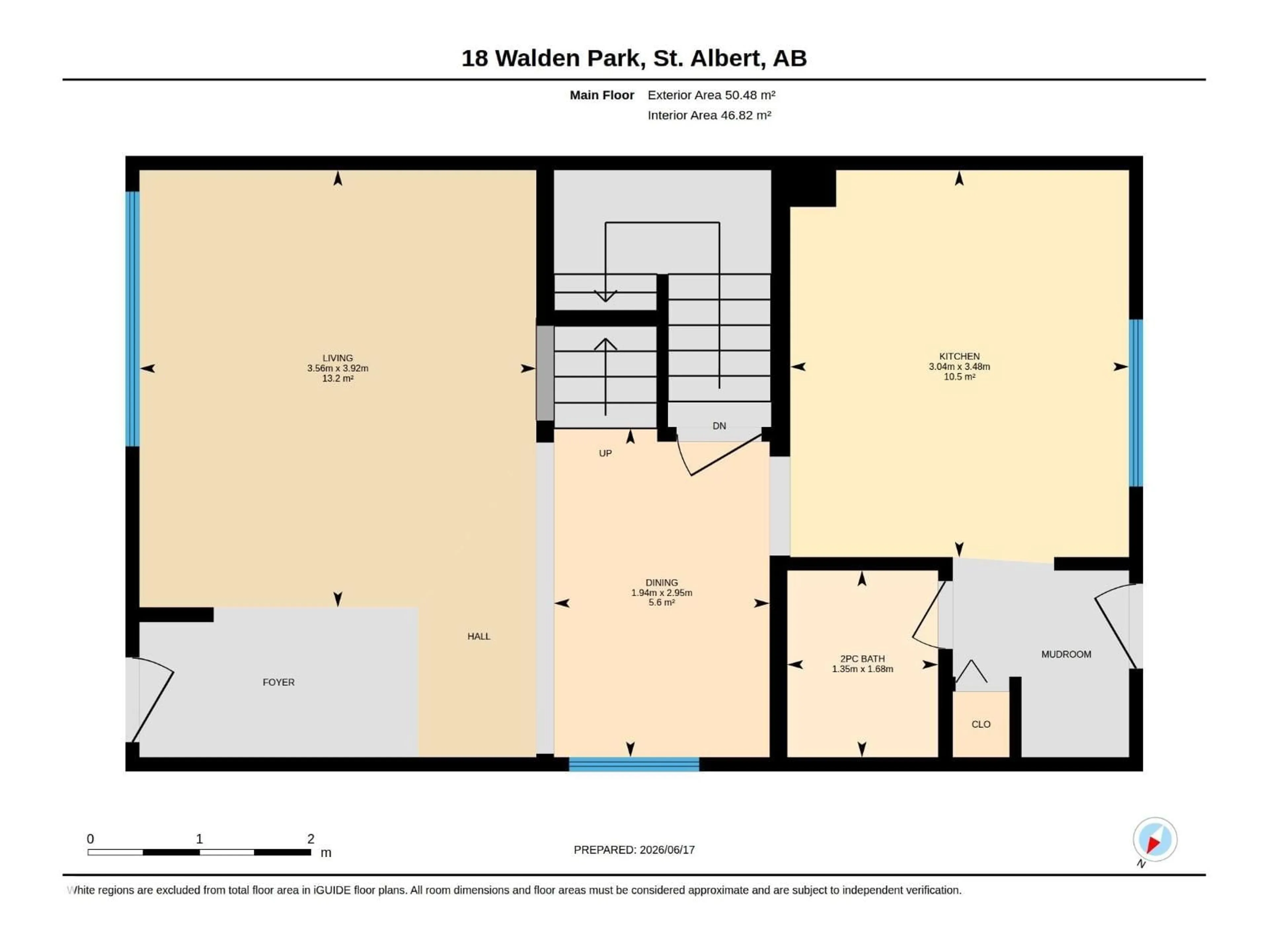 Floor plan for 18 WALDEN PA, St. Albert Alberta T8N3V6