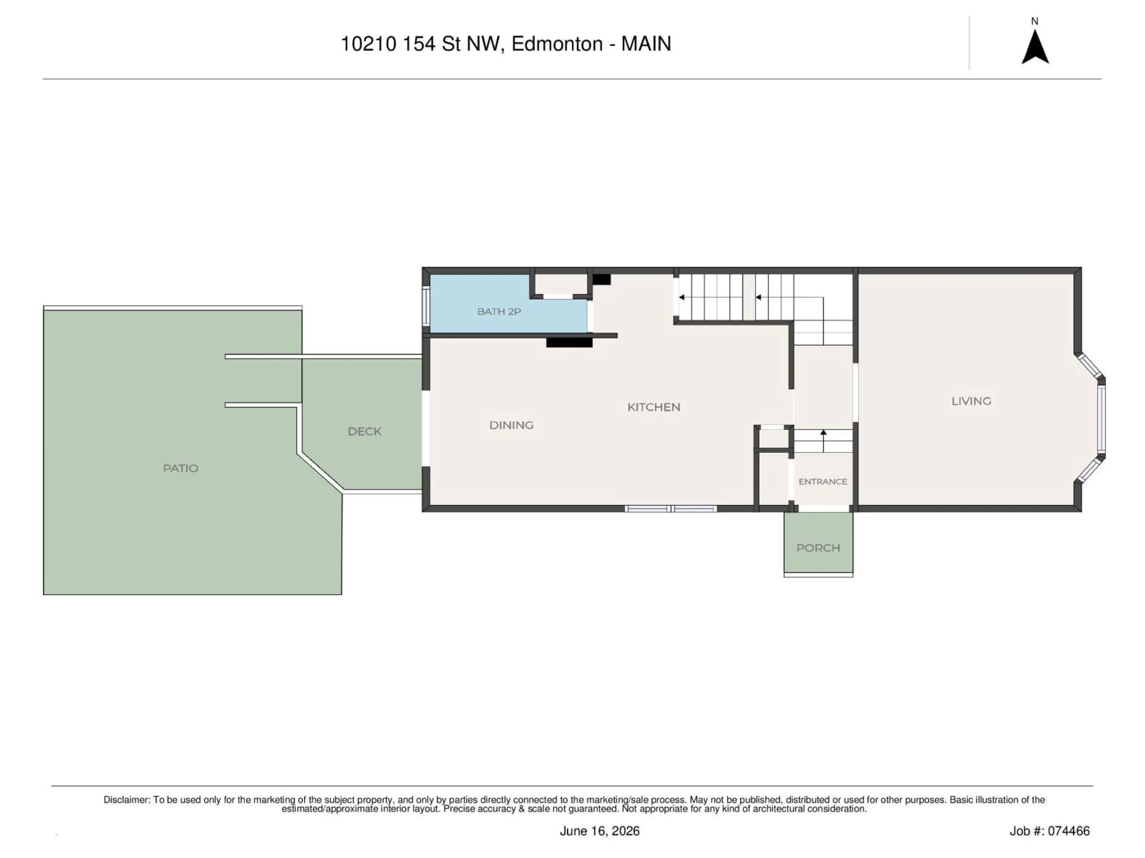 Floor plan for 10210 154 ST, Edmonton Alberta T5P2H4