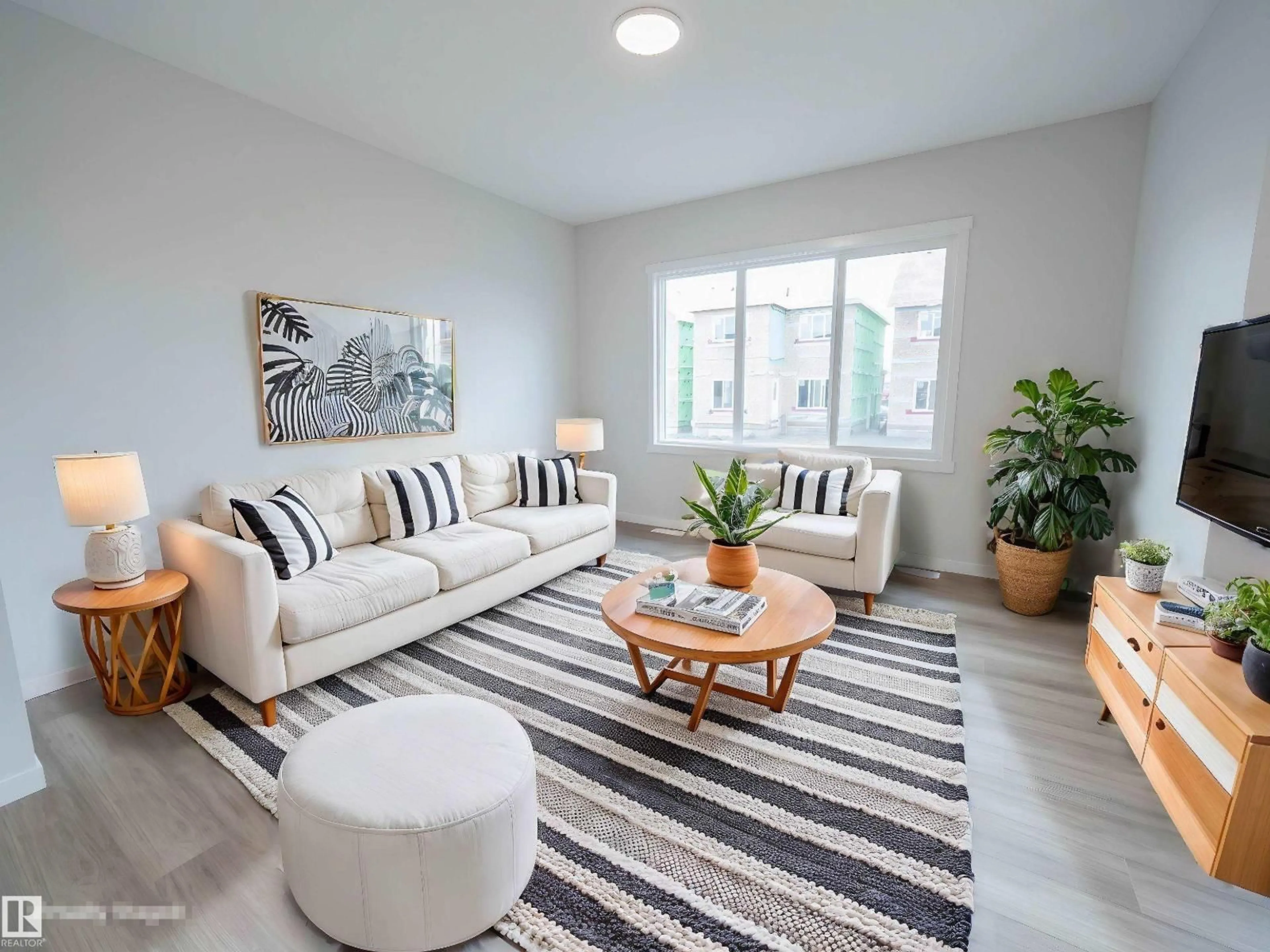 Living room with furniture, unknown for 80 NERINE CR, St. Albert Alberta T8N8E9