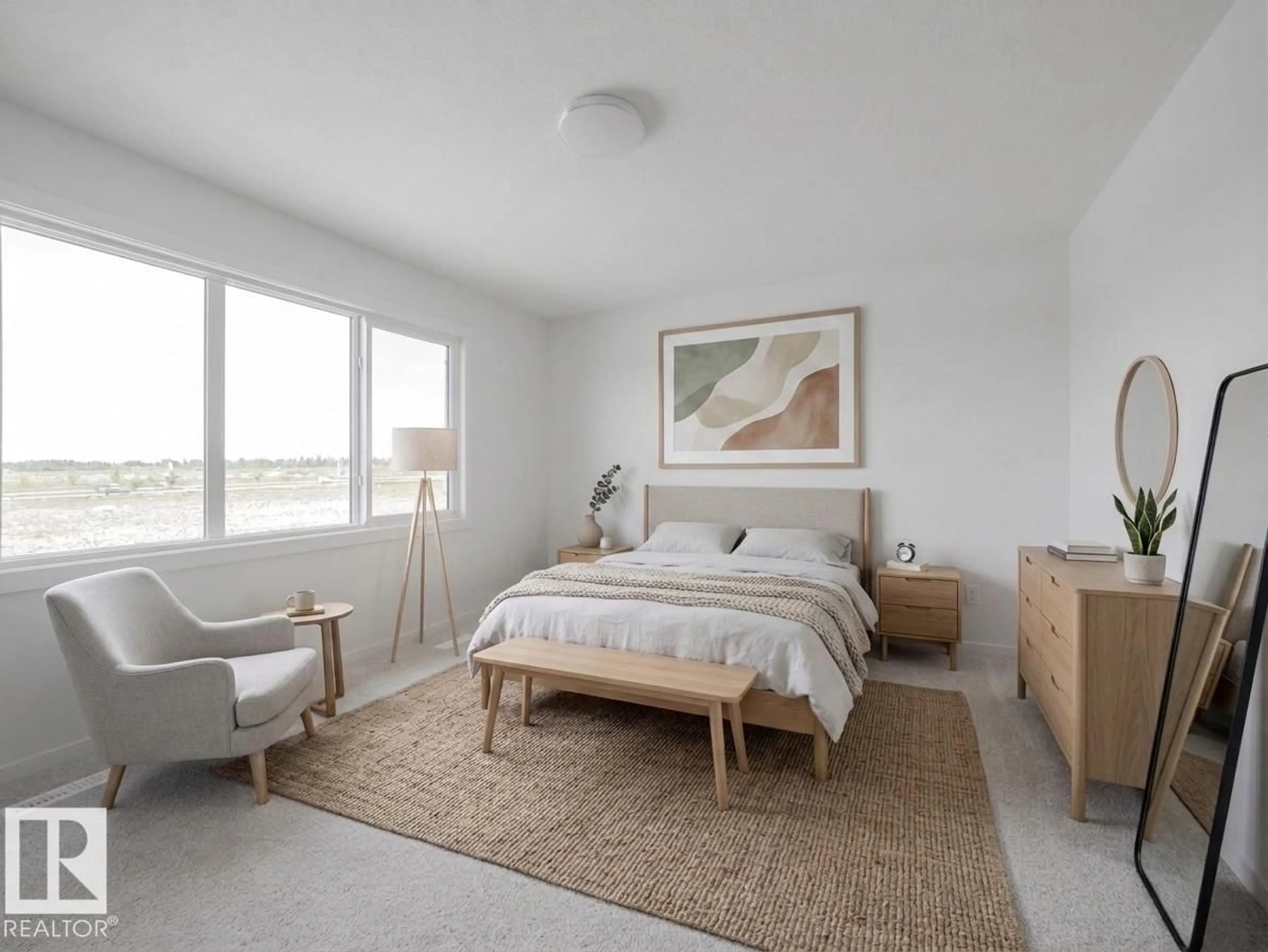 Bedroom with bed, unknown for 424 176 AV, Edmonton Alberta T5Y4K6