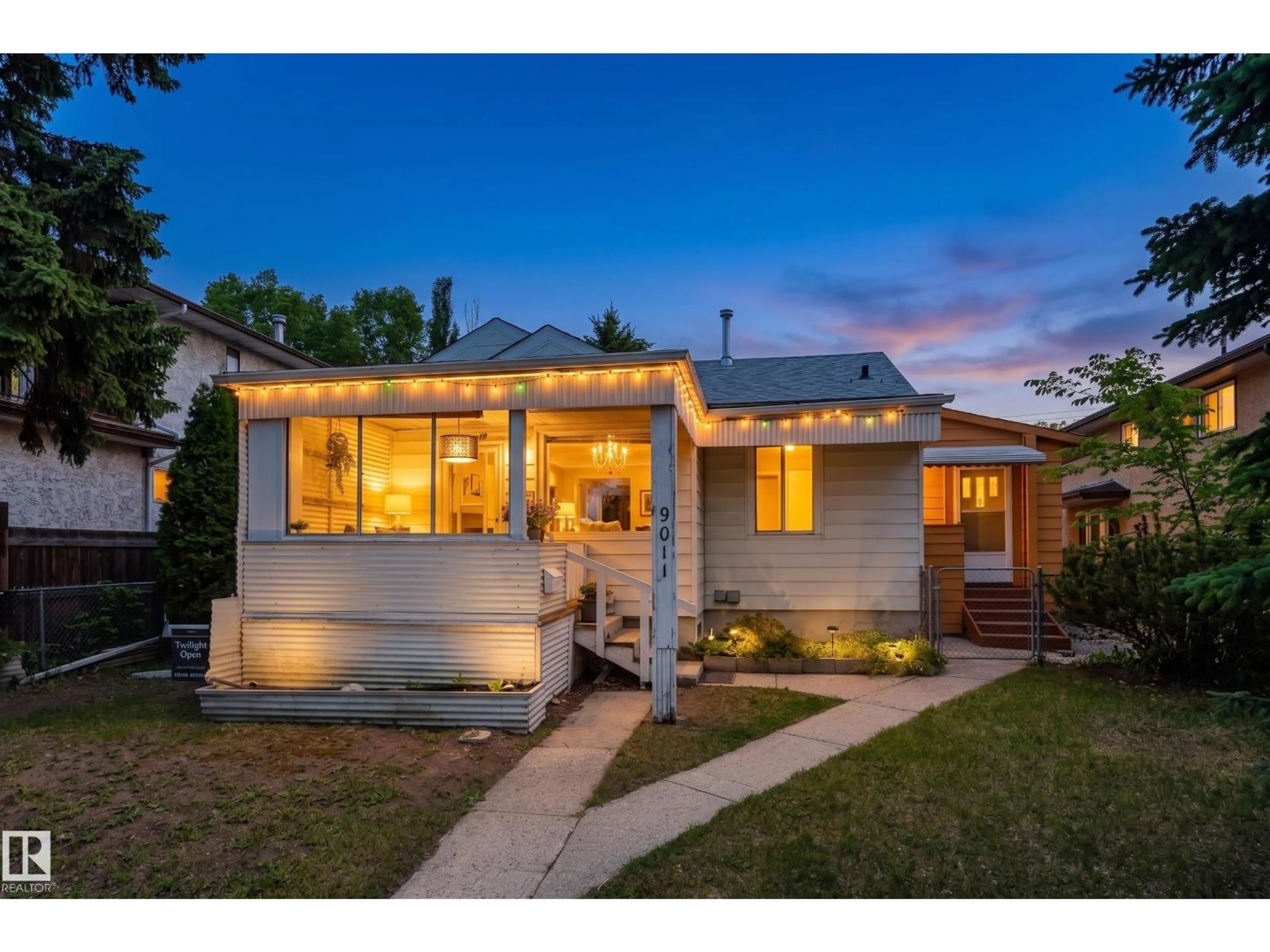 Home with brick exterior material, street for 9011 95 ST, Edmonton Alberta T6C3W7