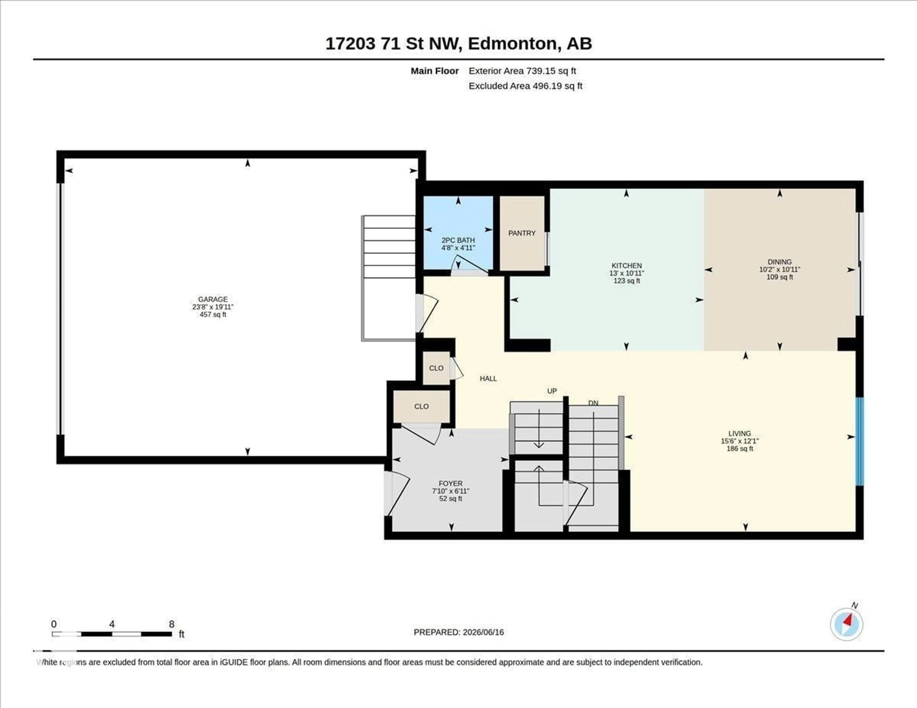 Floor plan for 17203 71 ST, Edmonton Alberta T5Z0H1
