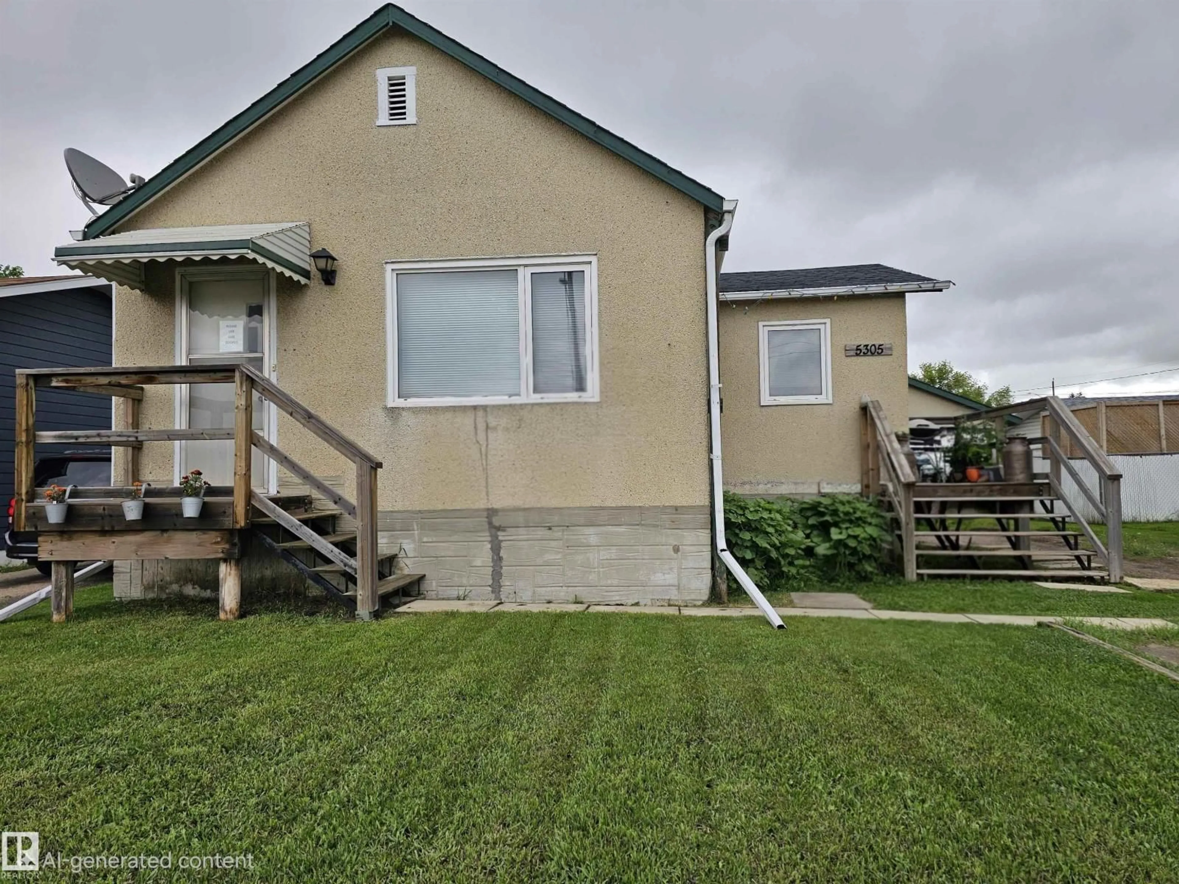 A pic from outside/outdoor area/front of a property/back of a property/a pic from drone, street for 5305 46 ST, Leduc Alberta T9E5W2