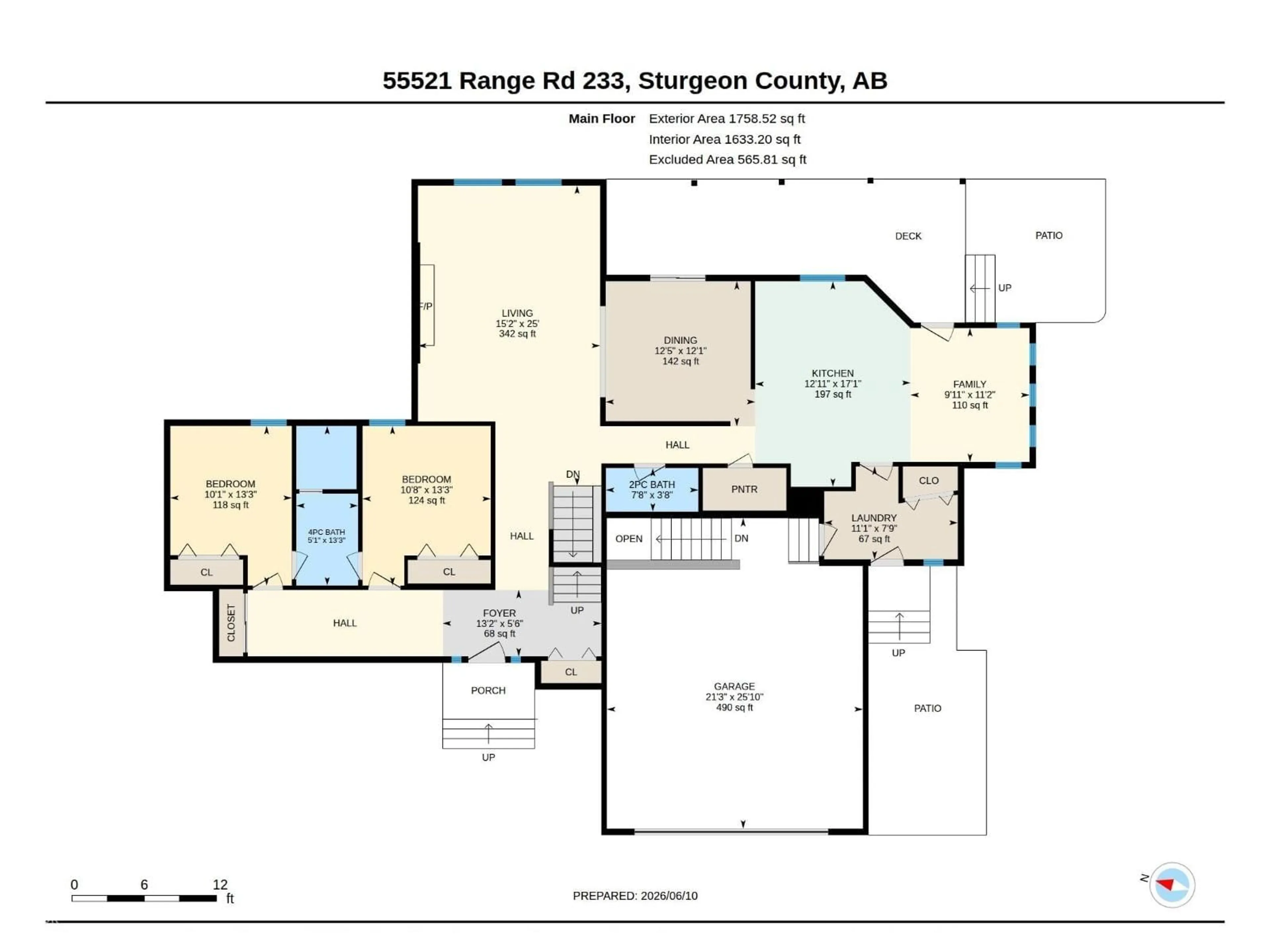 Floor plan for 55521 RGE ROAD 233, Rural Sturgeon County Alberta T0A1N1