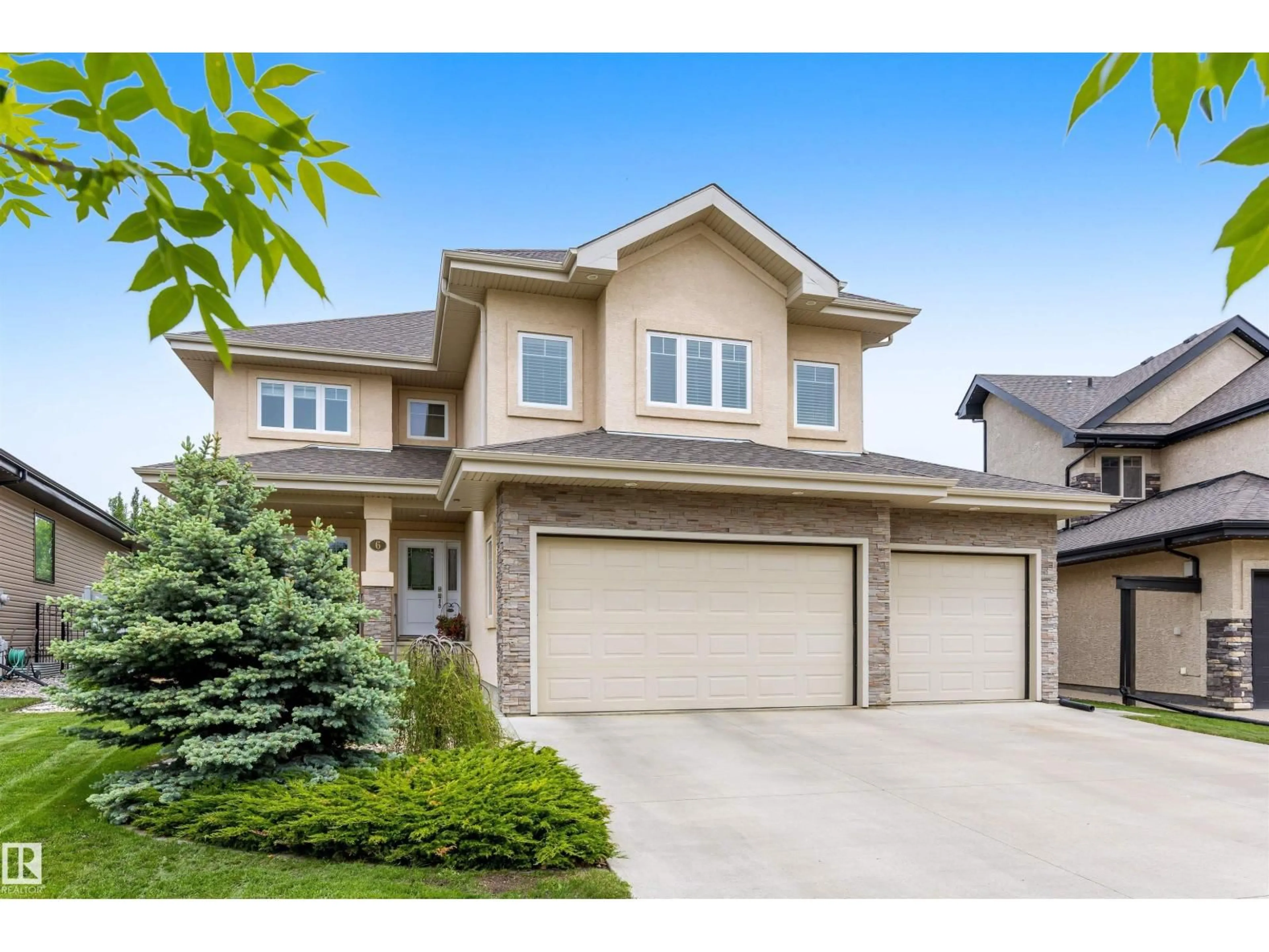 Home with brick exterior material, street for 6 LACHANCE DR, St. Albert Alberta T8N4G8