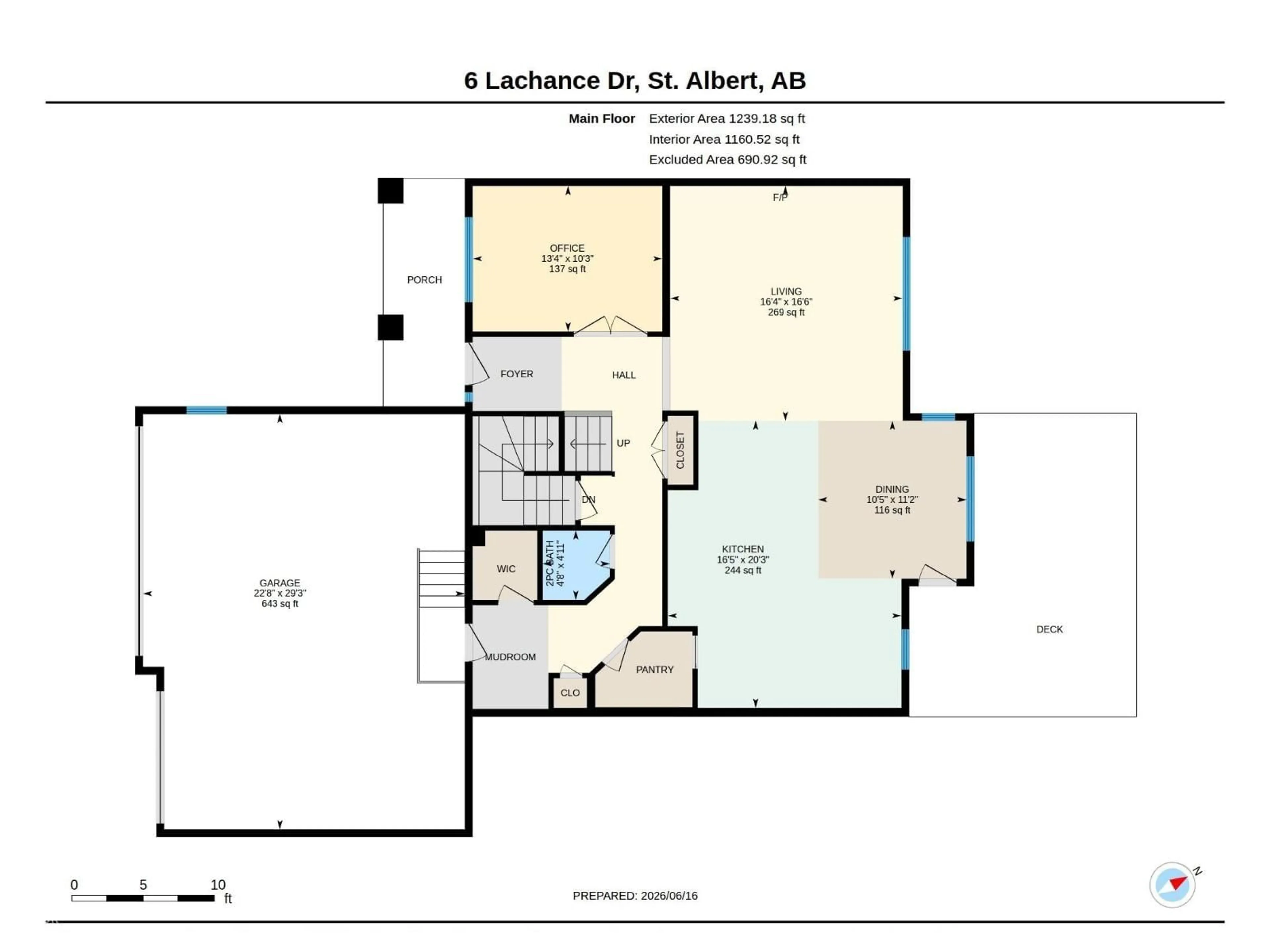 Floor plan for 6 LACHANCE DR, St. Albert Alberta T8N4G8