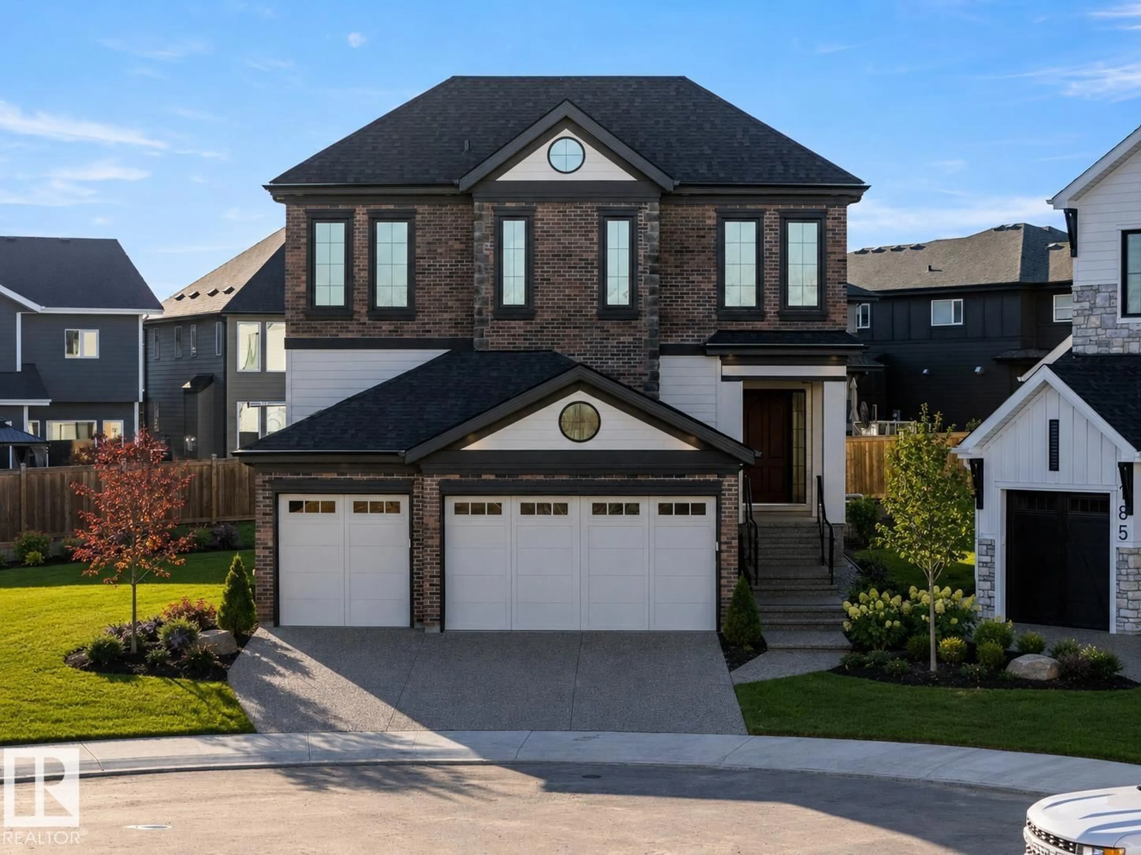 Home with brick exterior material, street for 4667 CHEGWIN WYND, Edmonton Alberta T6W4A7