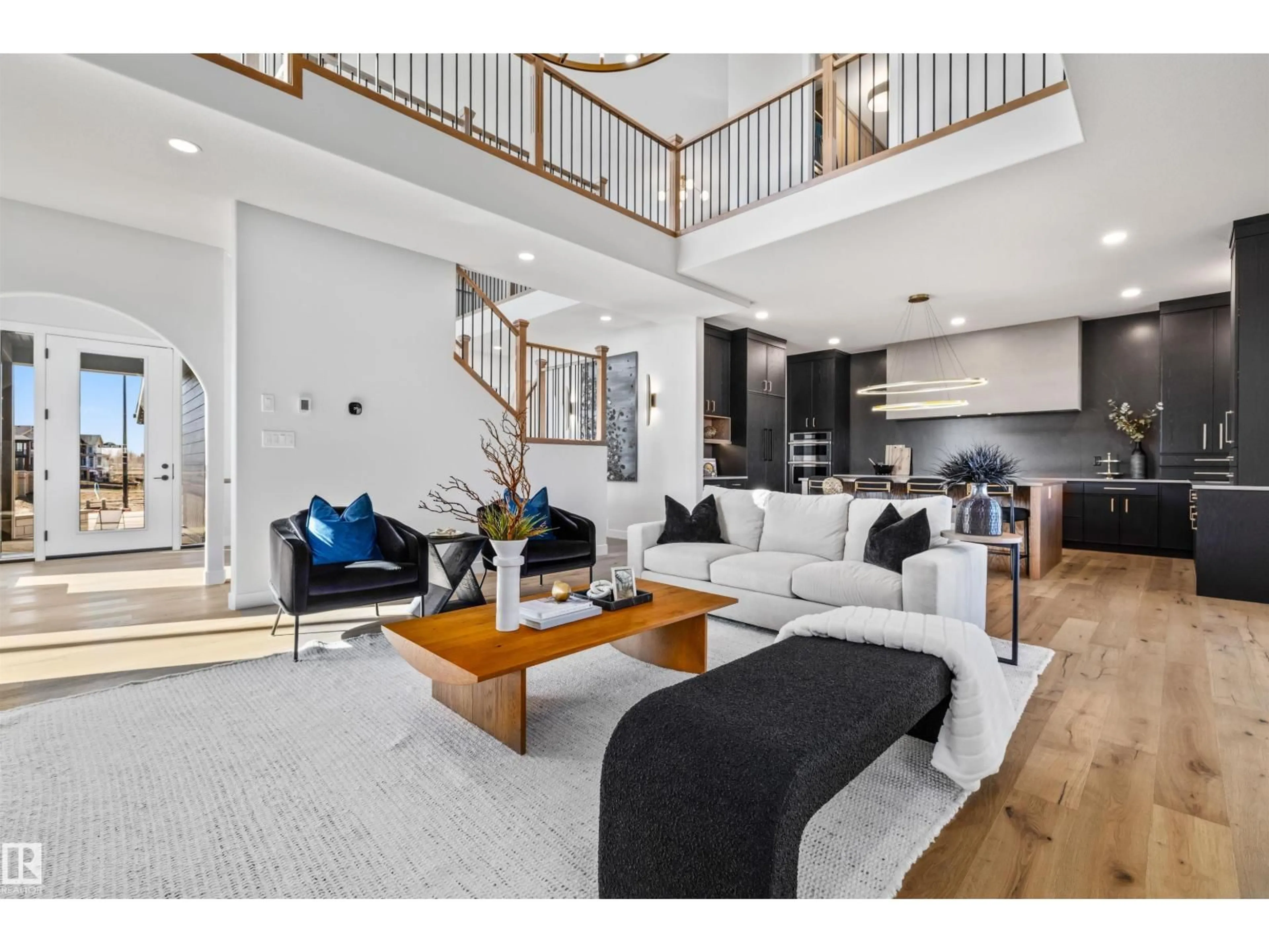 Living room with furniture, unknown for 4667 CHEGWIN WYND, Edmonton Alberta T6W4A7