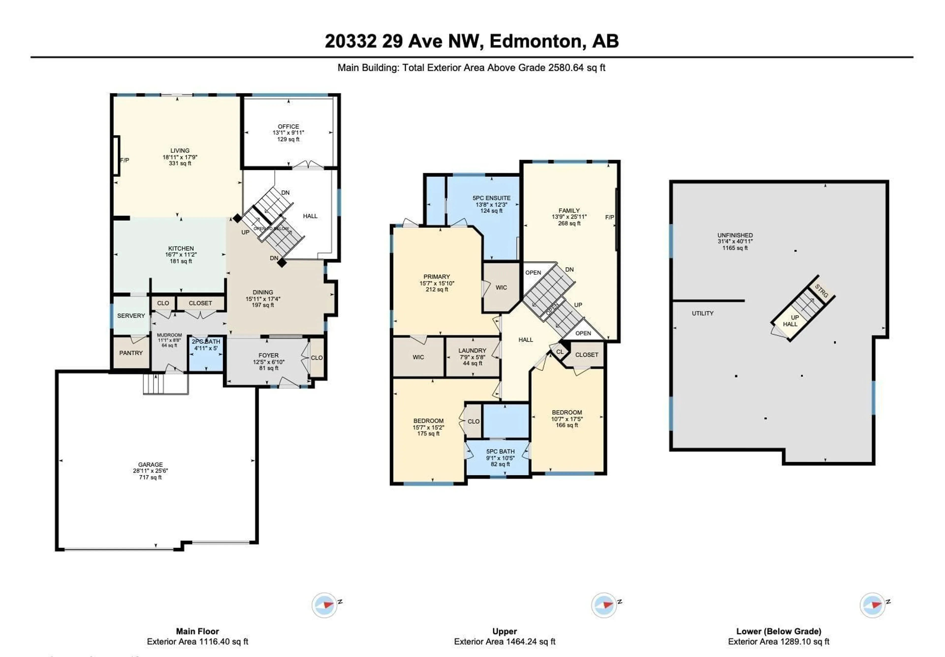 Floor plan for 20332 29 AV, Edmonton Alberta T6M0W5