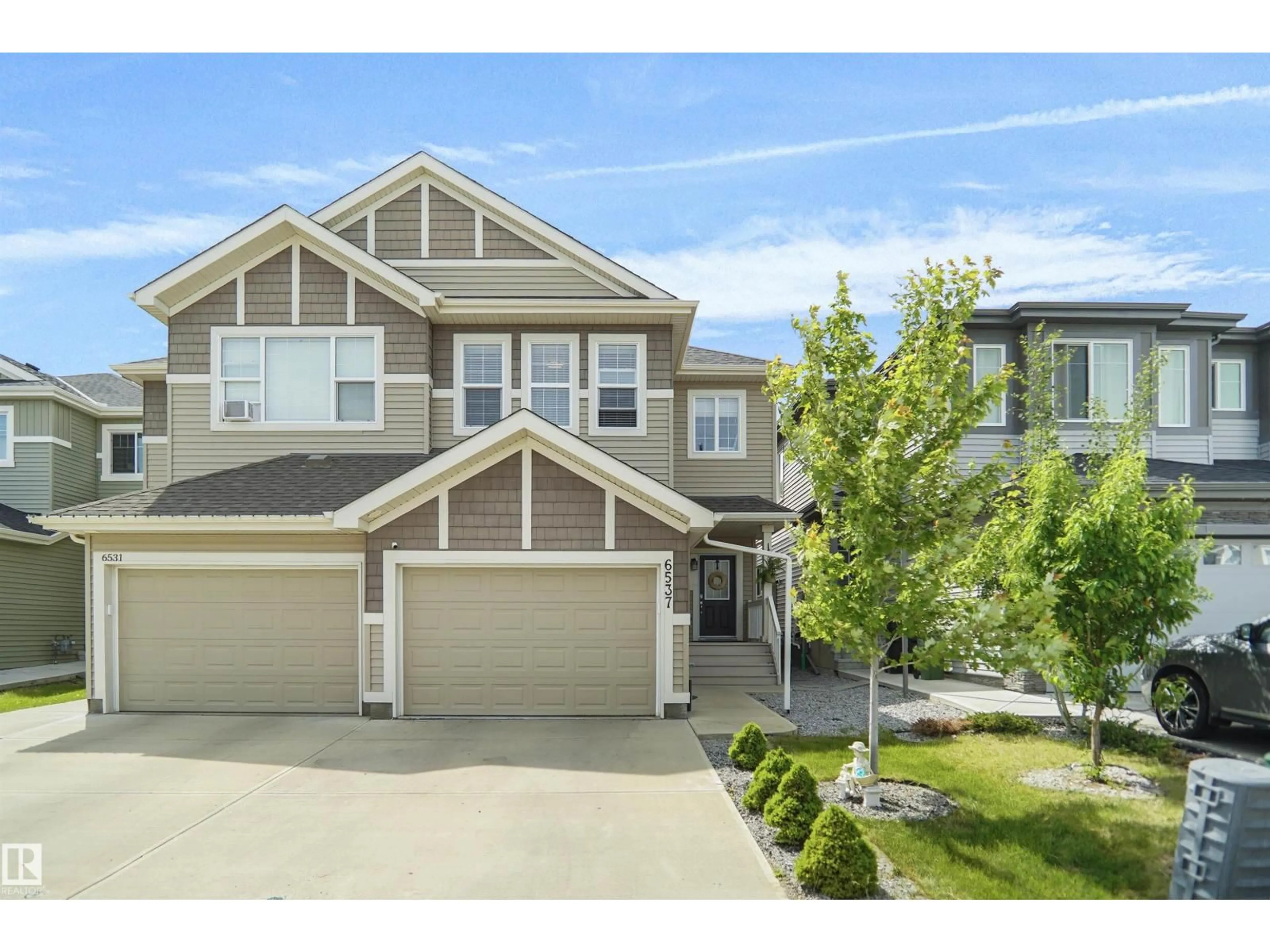 A pic from outside/outdoor area/front of a property/back of a property/a pic from drone, unknown for NW - 6537 167B AV, Edmonton Alberta T5Y3X8
