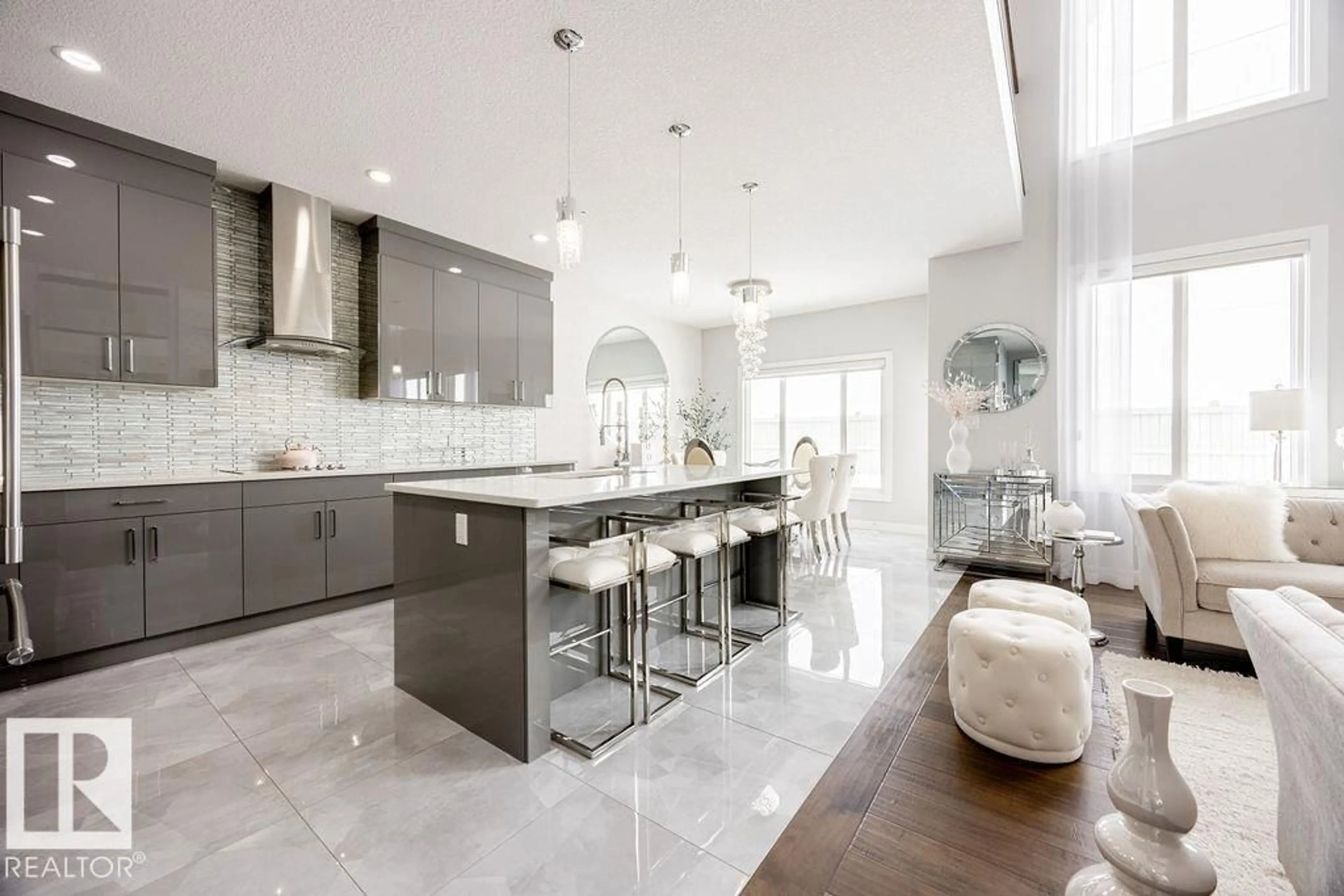 Contemporary kitchen, ceramic/tile floor for 4705 35 ST, Beaumont Alberta T4X2Y4