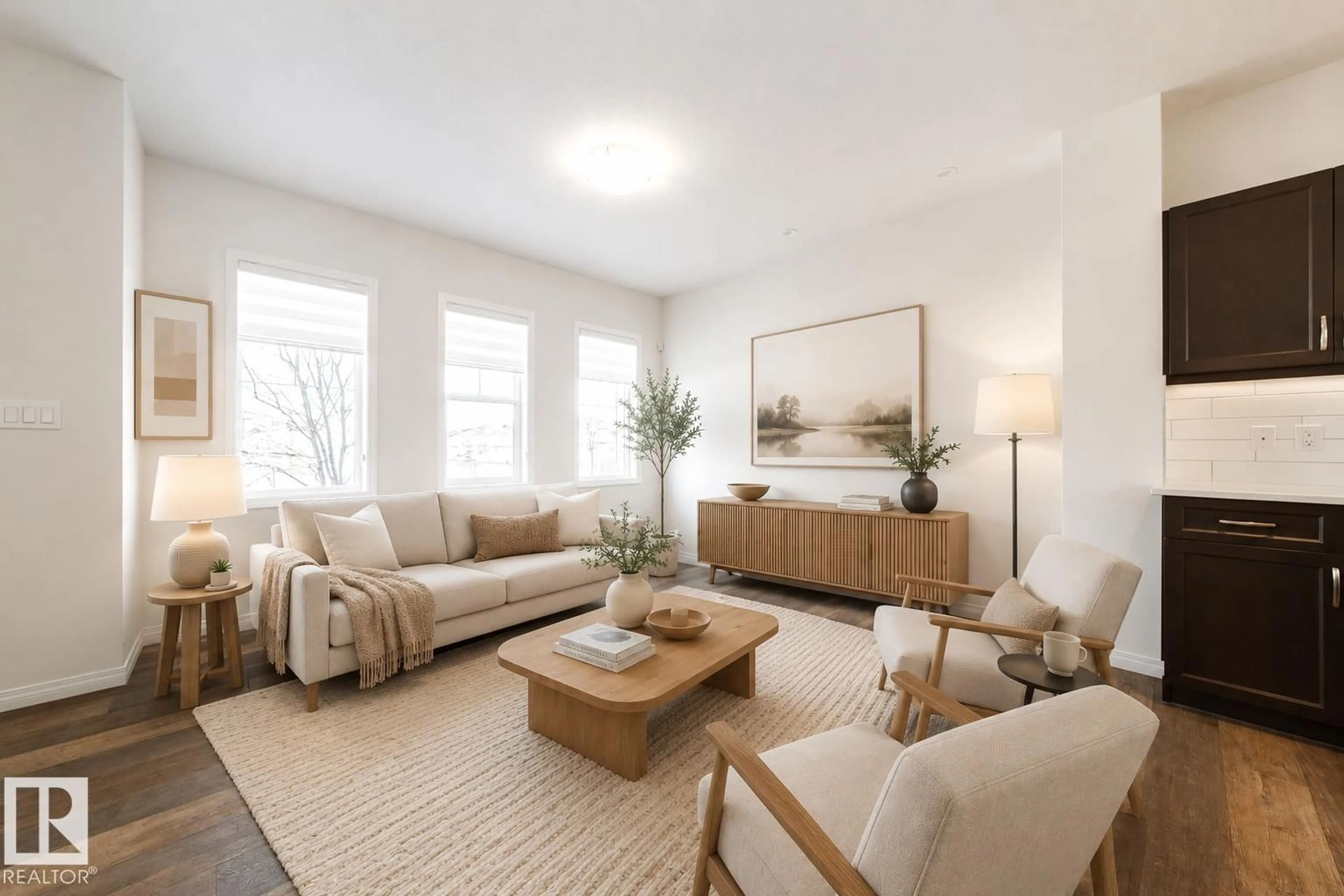 Living room with furniture, unknown for 1199 WATT DR, Edmonton Alberta T6X2P1