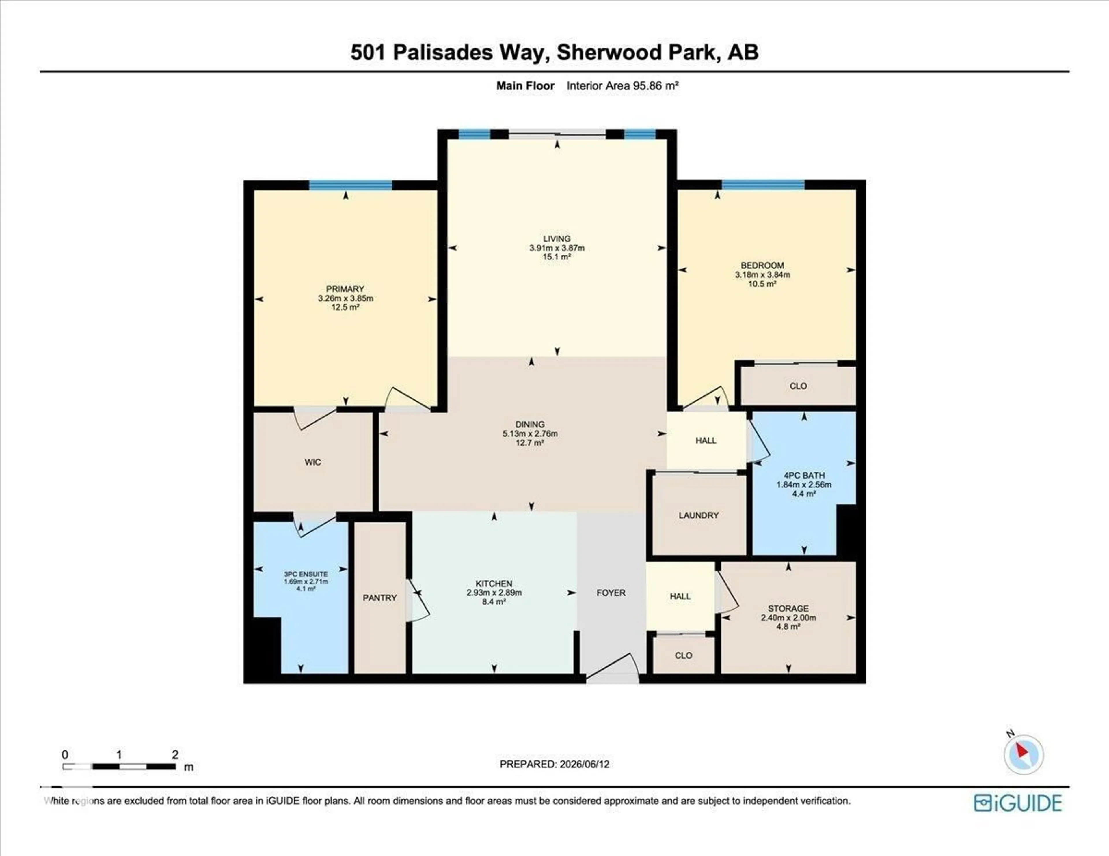 Floor plan for 319 501 PALISADES WY, Sherwood Park Alberta T8H0H8