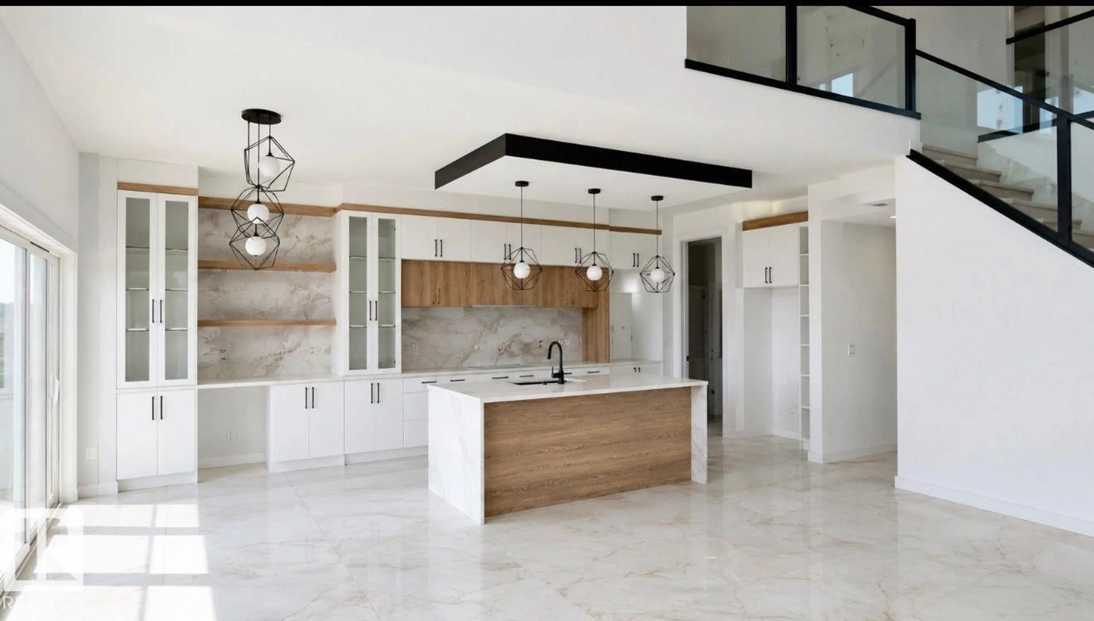 Open concept kitchen, ceramic/tile floor for 2565 64 AVE, Rural Leduc County Alberta T4X0H6