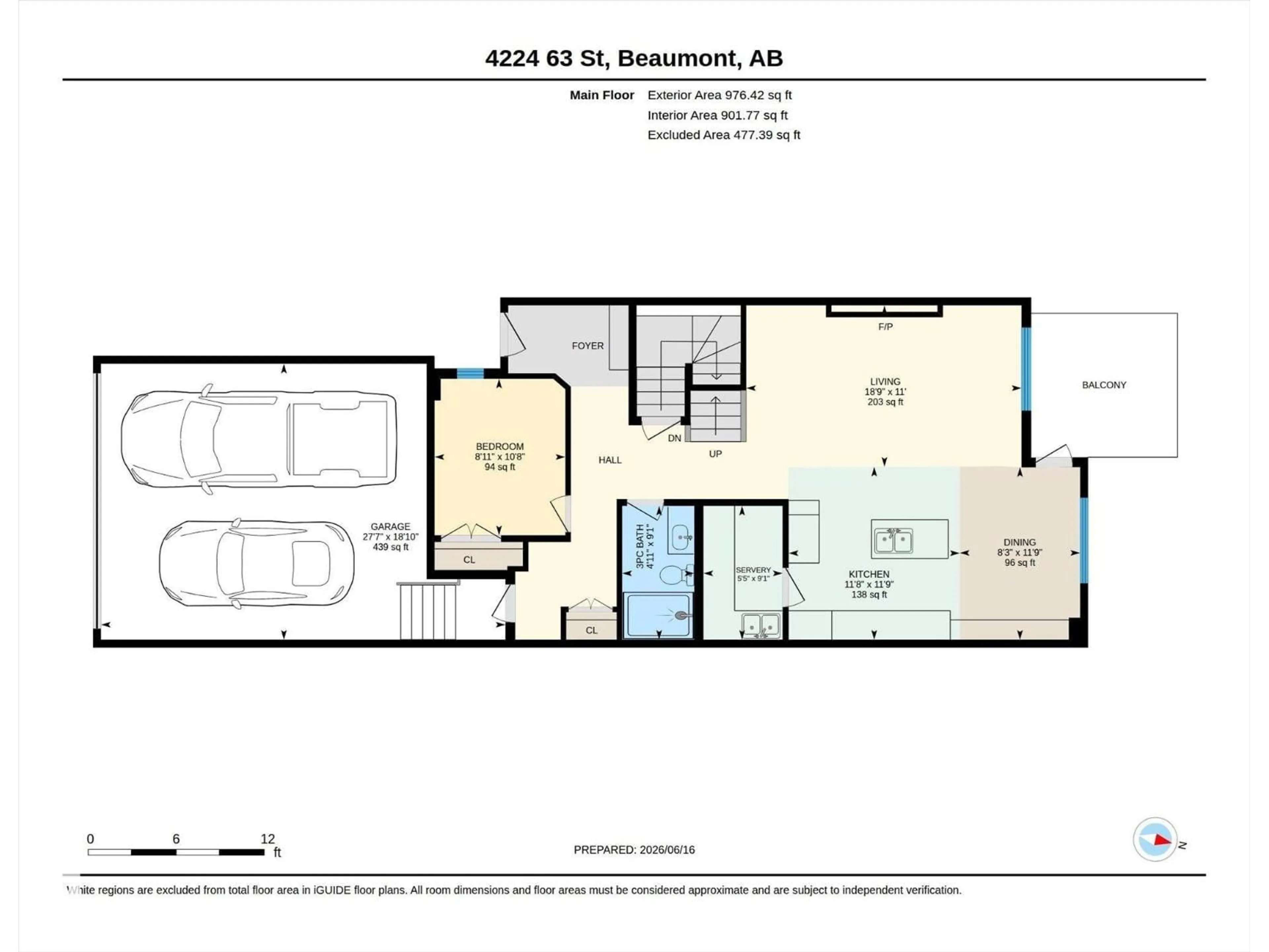 Floor plan for 4224 63 STREET, Beaumont Alberta T4X3E9