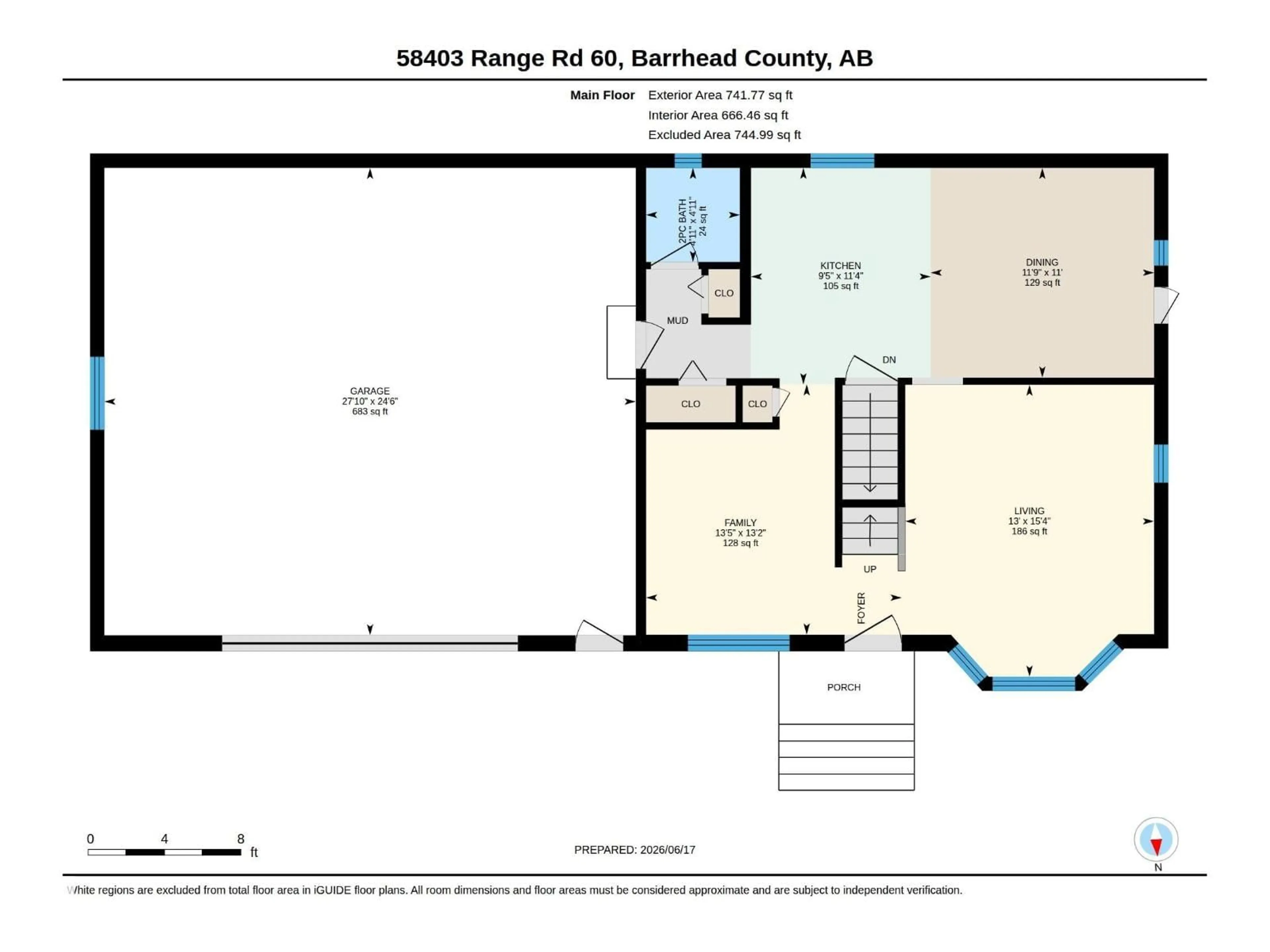 Floor plan for 58403 RR 60, Rural Barrhead County Alberta T7N1N3
