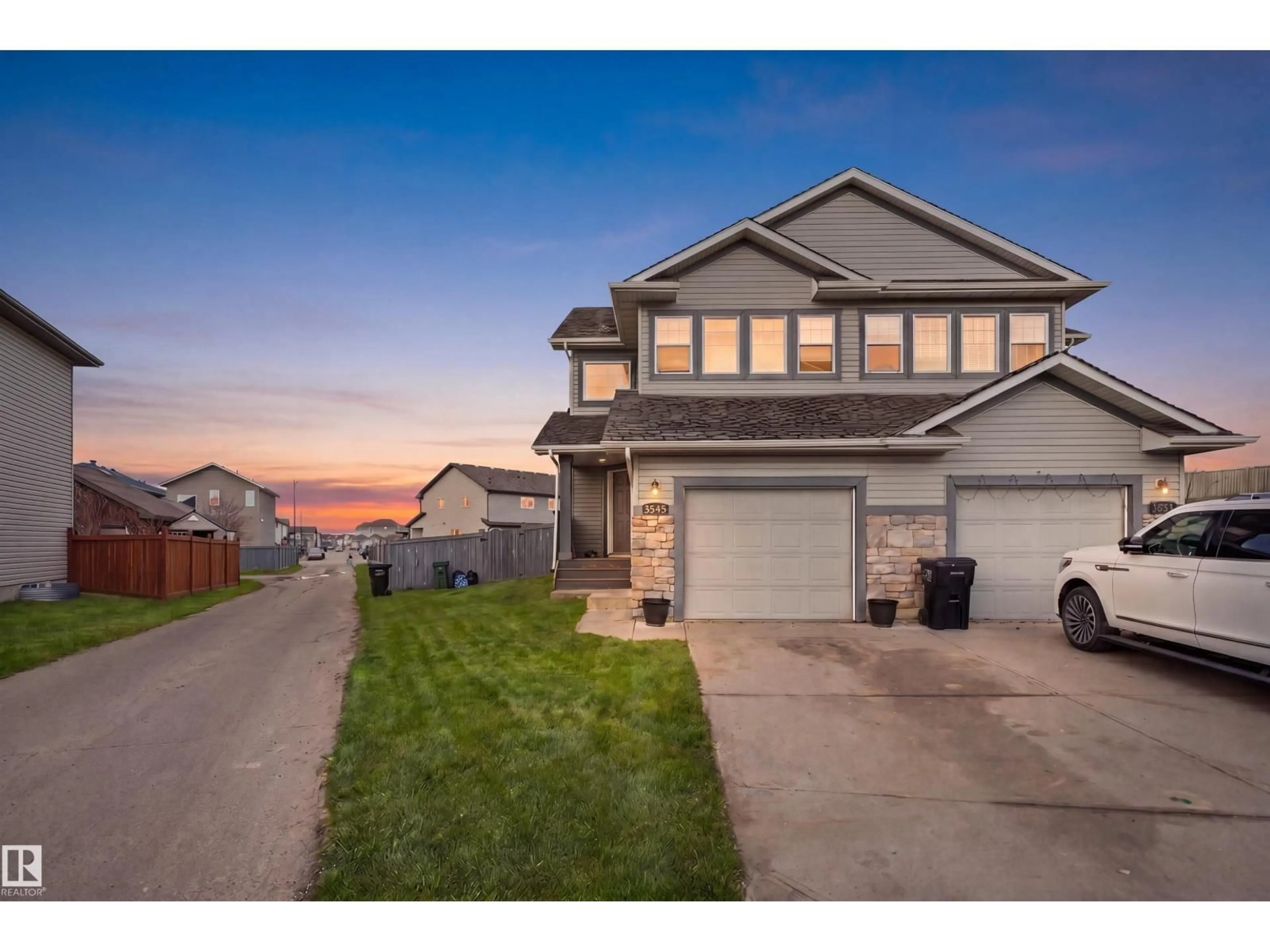 A pic from outside/outdoor area/front of a property/back of a property/a pic from drone, street for 3545 11 ST, Edmonton Alberta T6T0J7