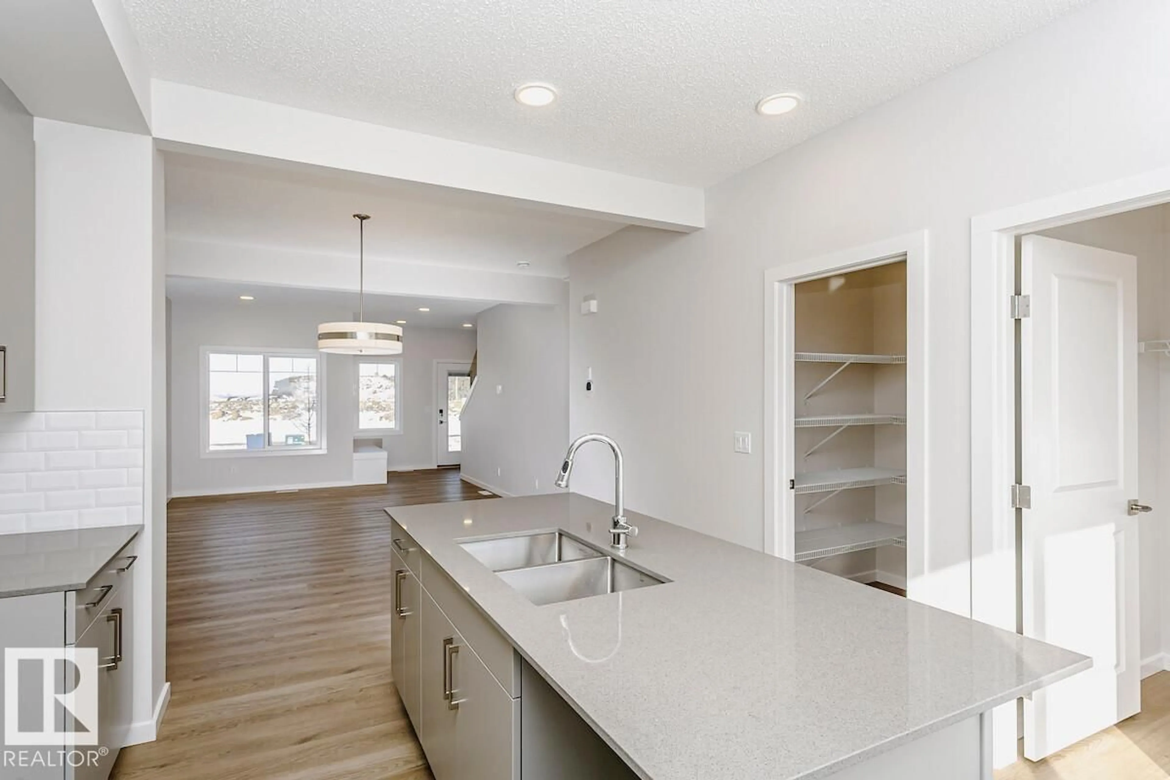 Open concept kitchen, ceramic/tile floor for 29 MCLEOD AV, Spruce Grove Alberta T7X4B8