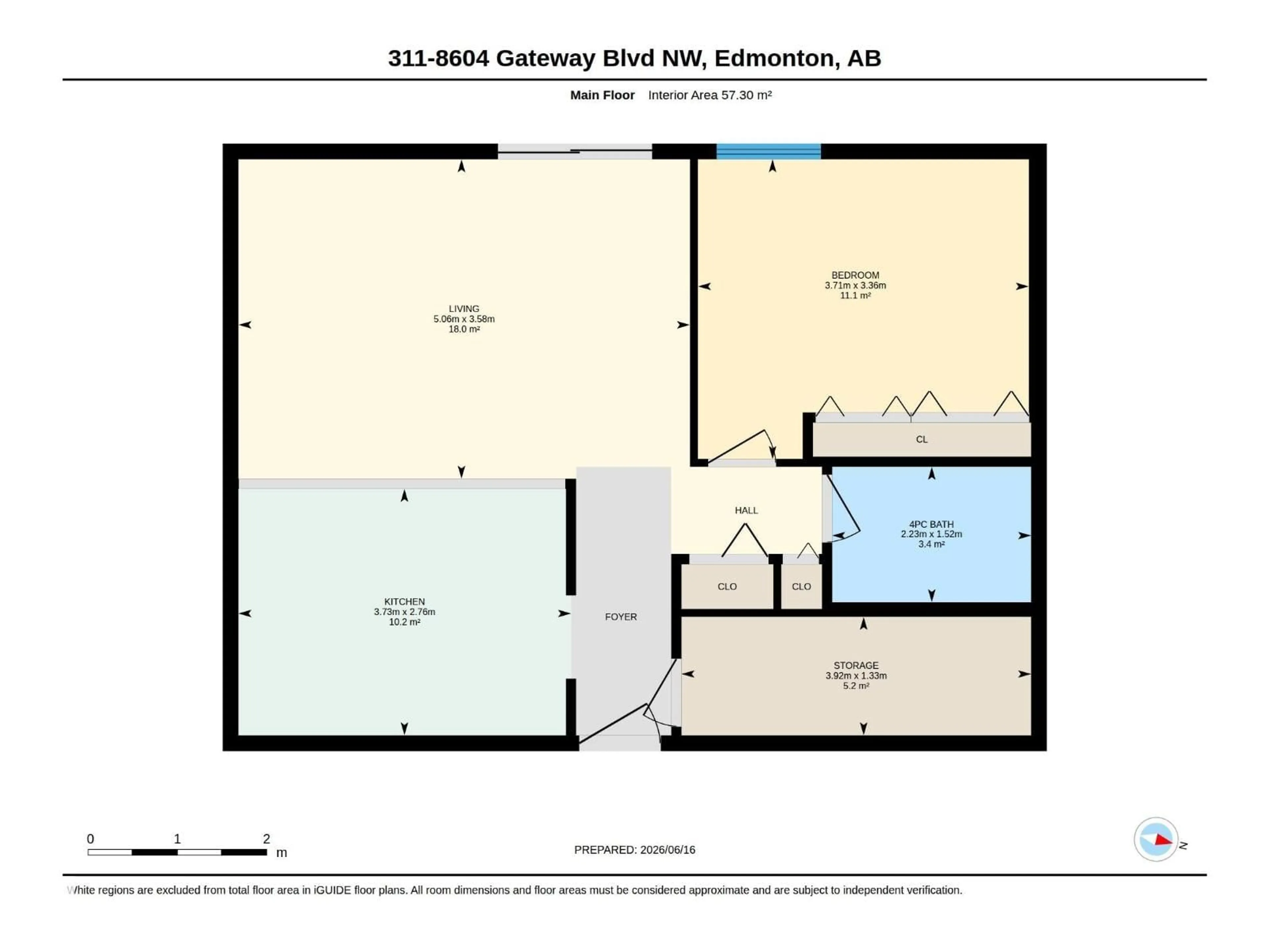 Floor plan for 311 - 8604 GATEWAY BV, Edmonton Alberta T6C1A7