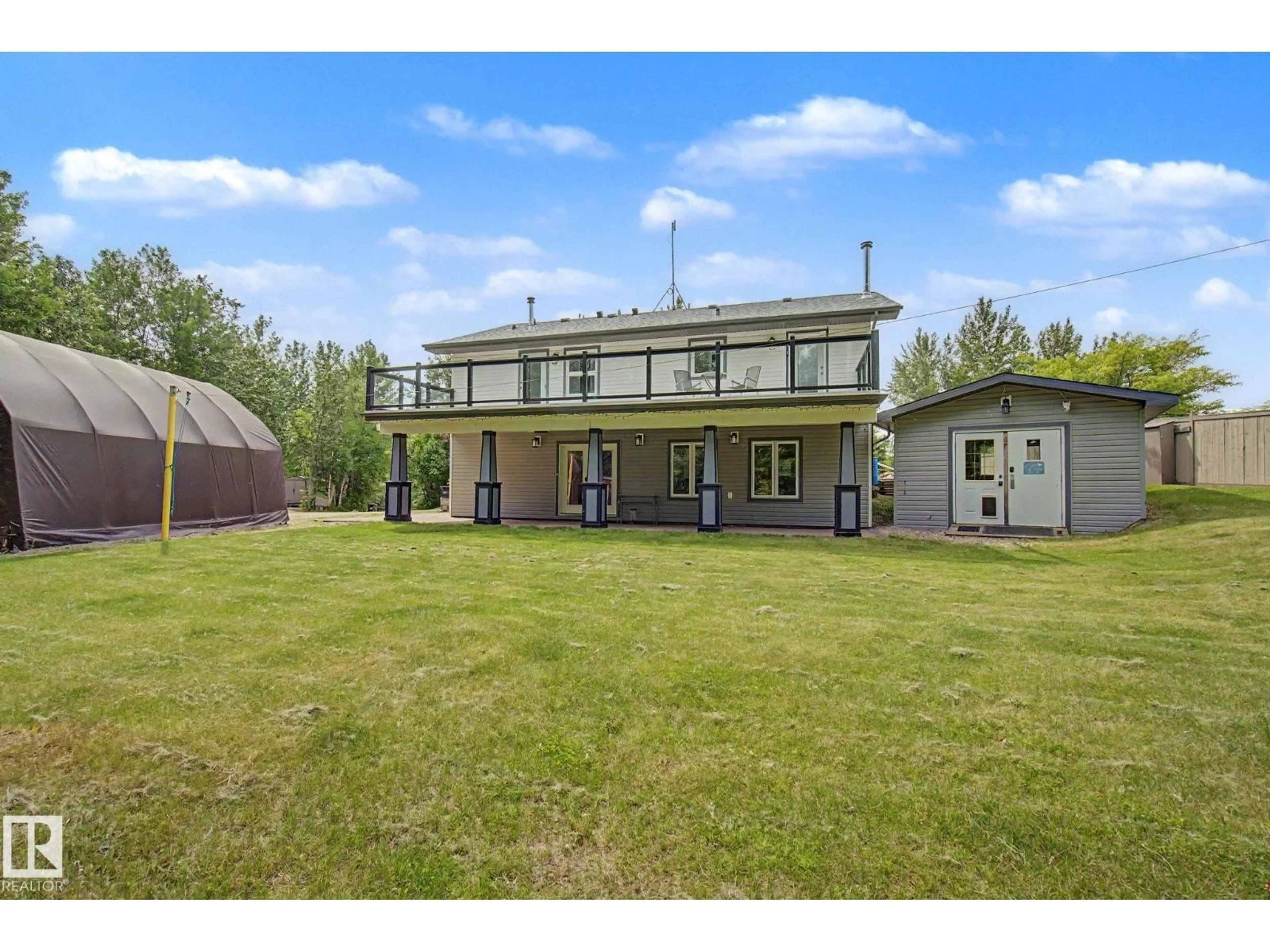 A pic from outside/outdoor area/front of a property/back of a property/a pic from drone, building for #7 - 1307 TWP ROAD 540, Rural Parkland County Alberta T7Y0A7