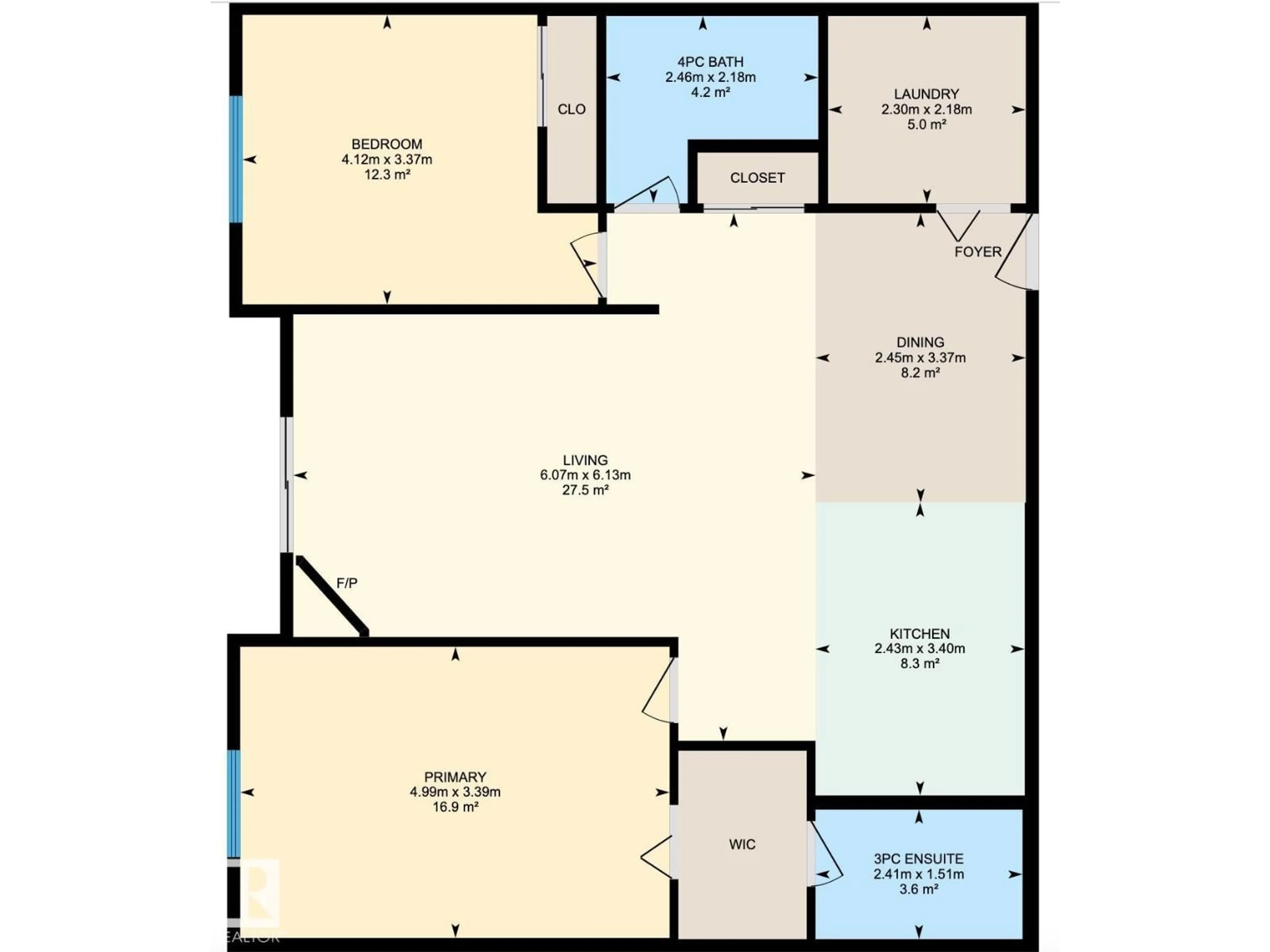 Floor plan for NW - 134 16311 95 ST, Edmonton Alberta T5Z3Y5