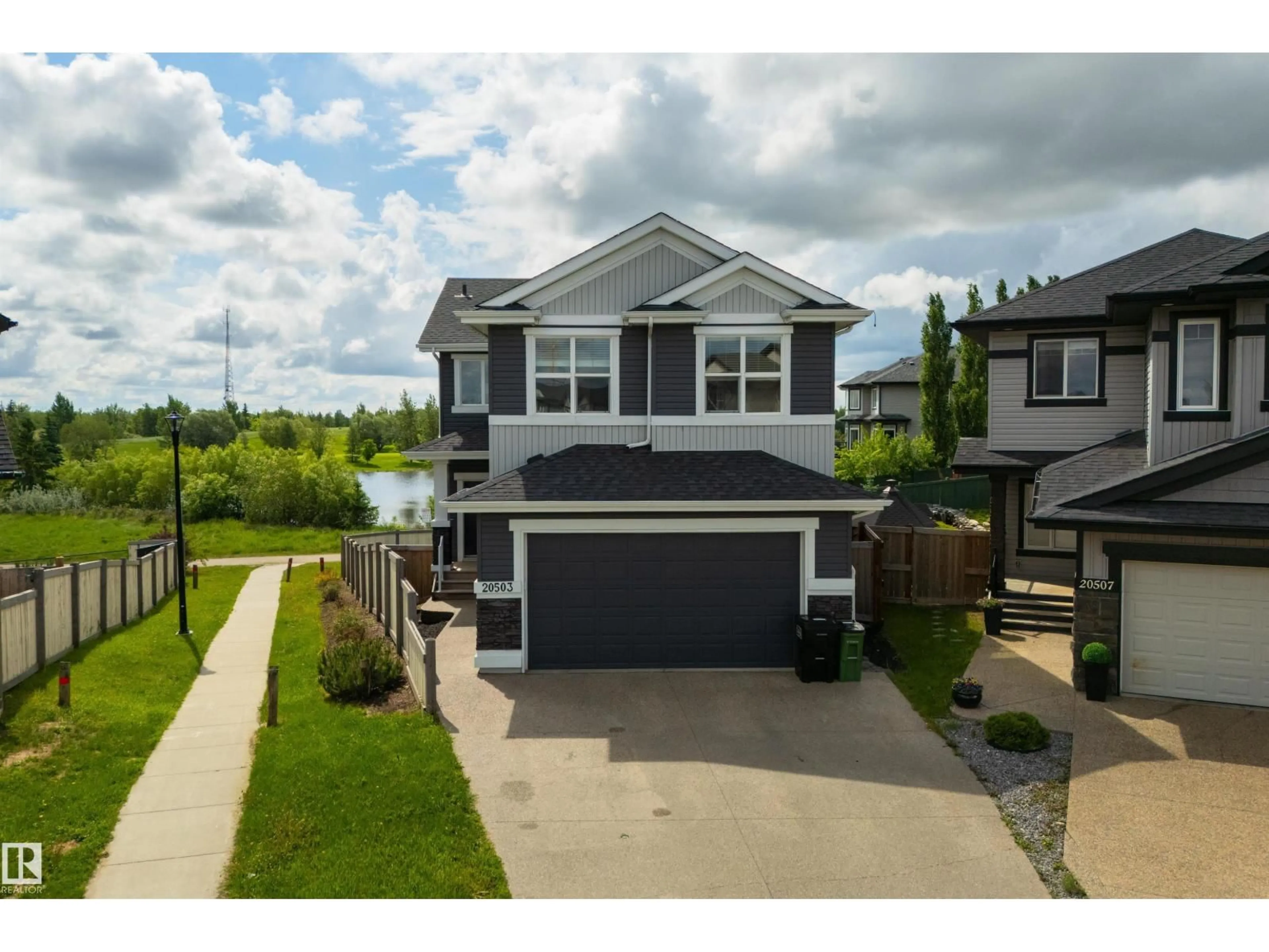 A pic from outside/outdoor area/front of a property/back of a property/a pic from drone, unknown for 20503 97 AV, Edmonton Alberta T5T4V7