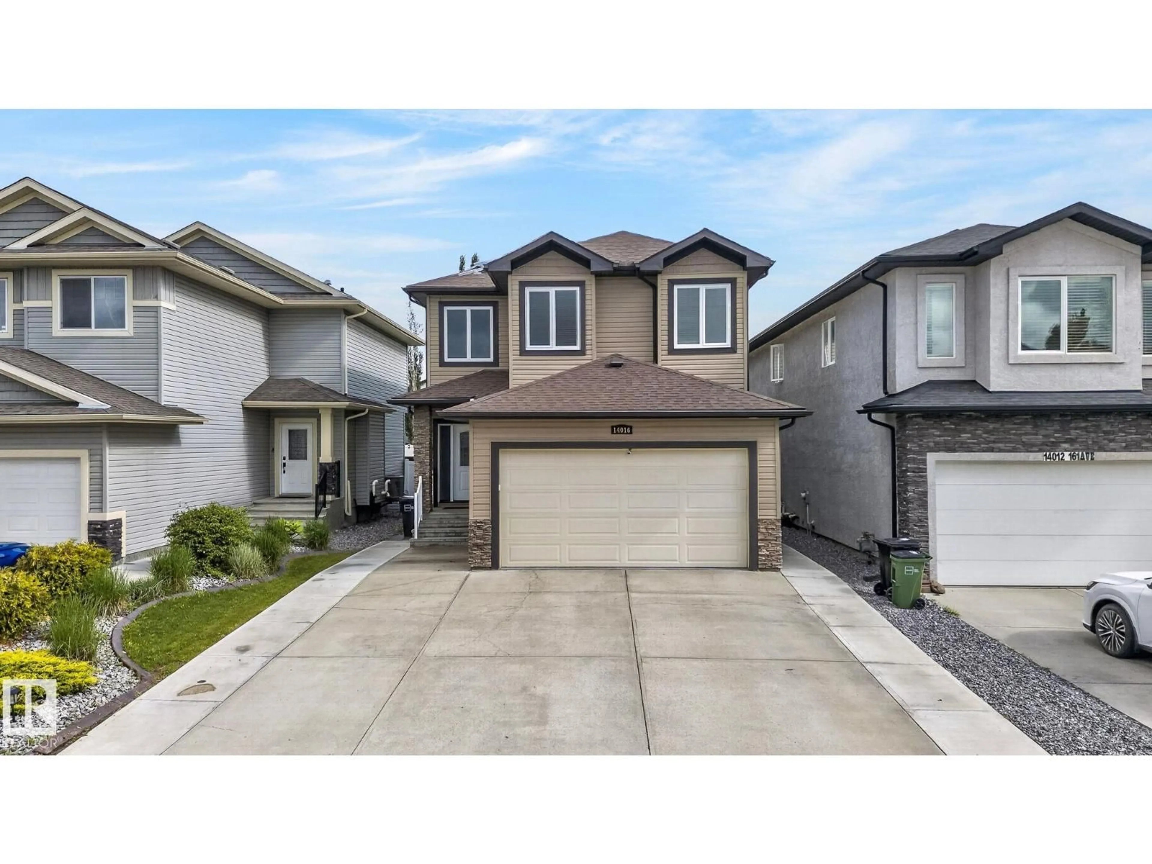 Home with vinyl exterior material, street for NW - 14016 161 AV, Edmonton Alberta T6V0E5