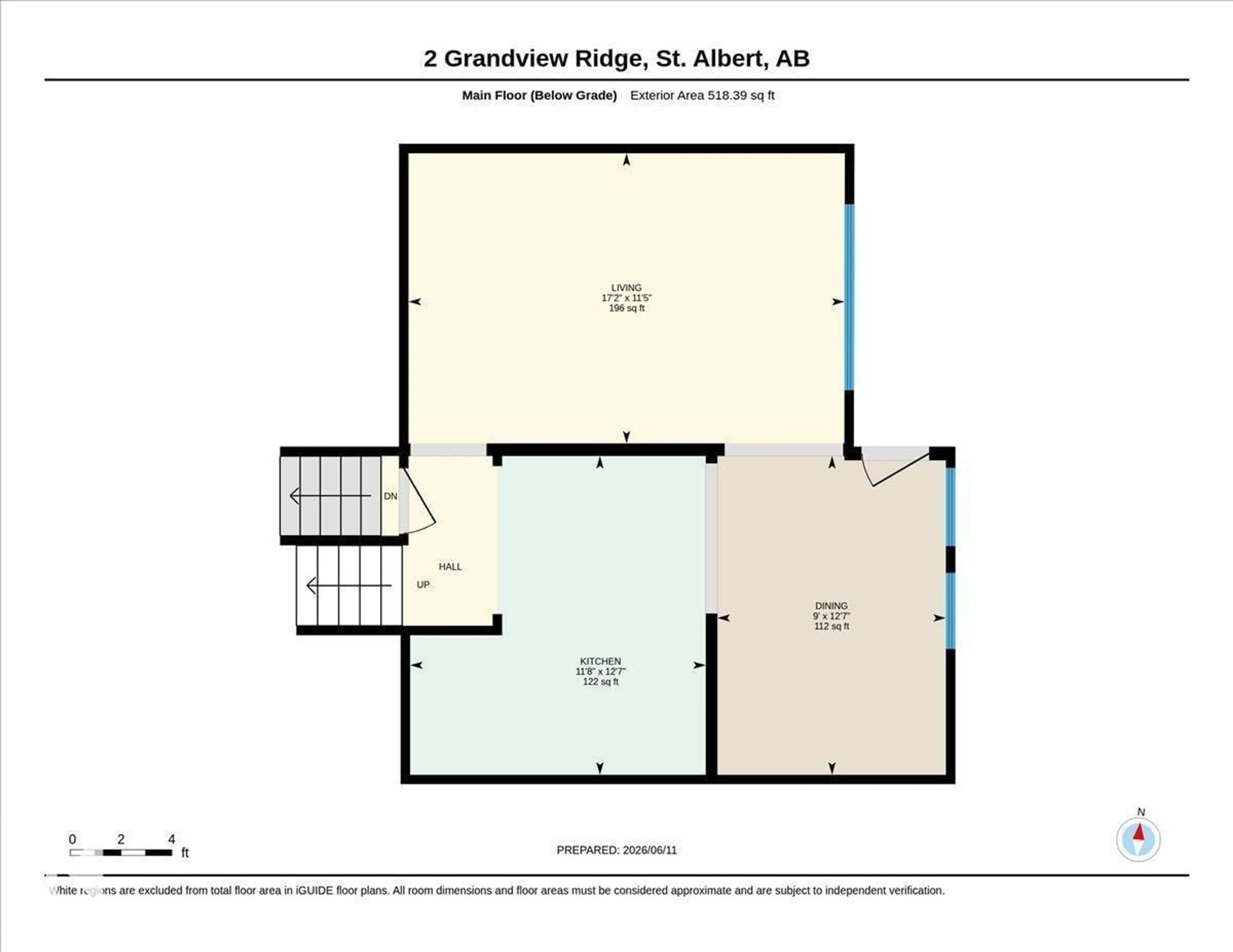 Floor plan for 2 GRANDVIEW RG, St. Albert Alberta T8N1T3