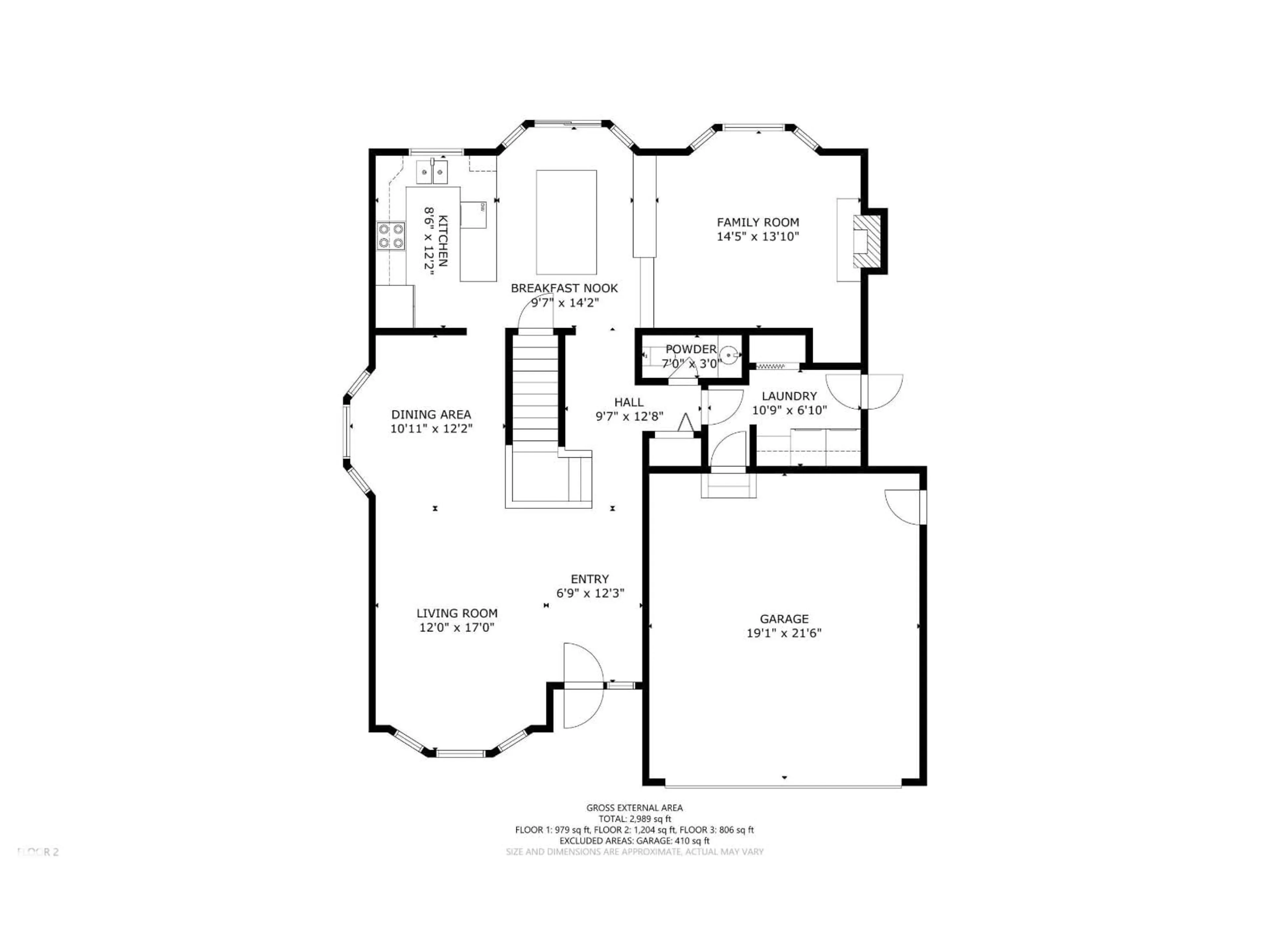 Floor plan for 18319 58 AV, Edmonton Alberta T6M1V9