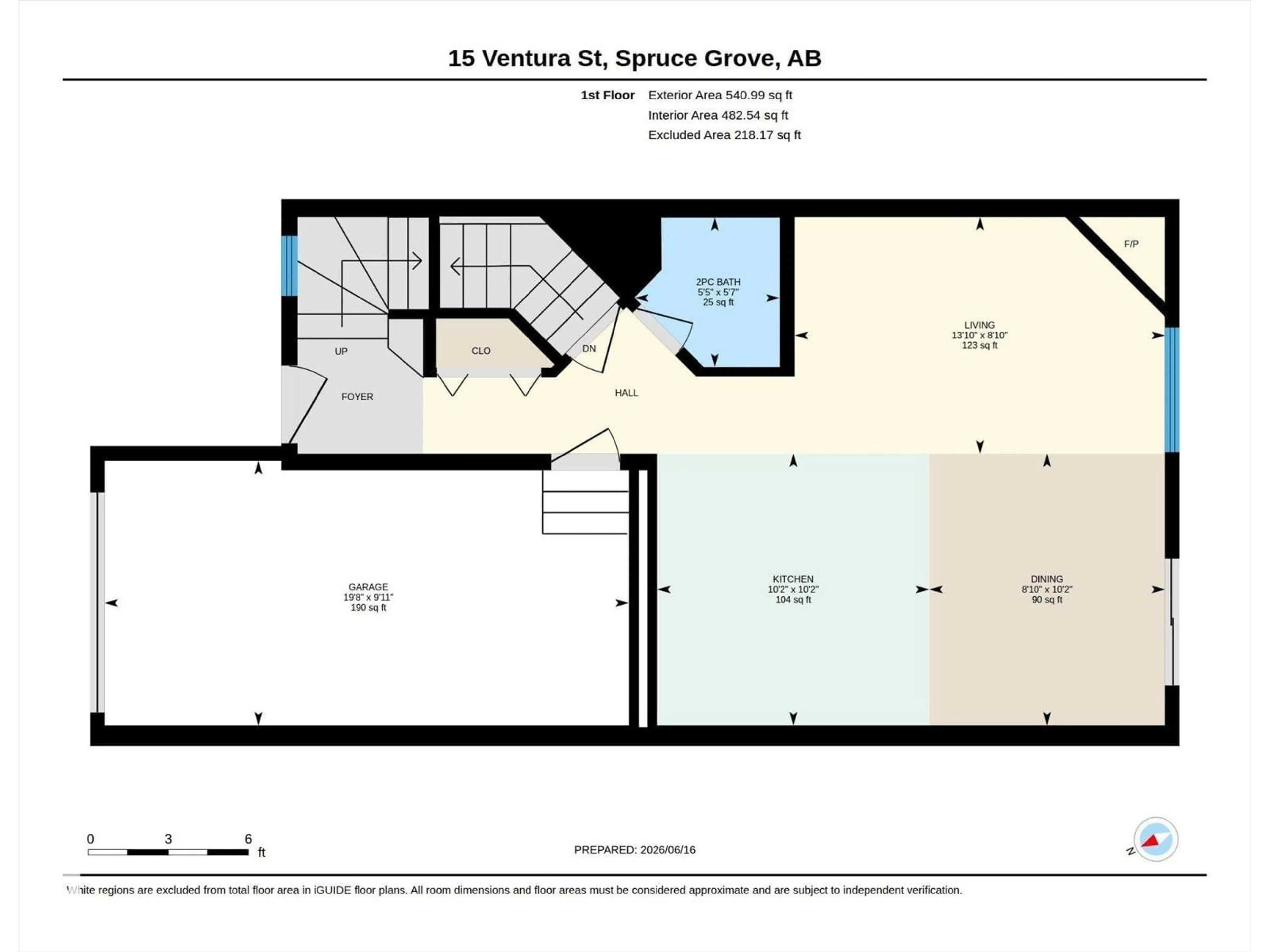 Floor plan for 15 VENTURA ST, Spruce Grove Alberta T7X4M6