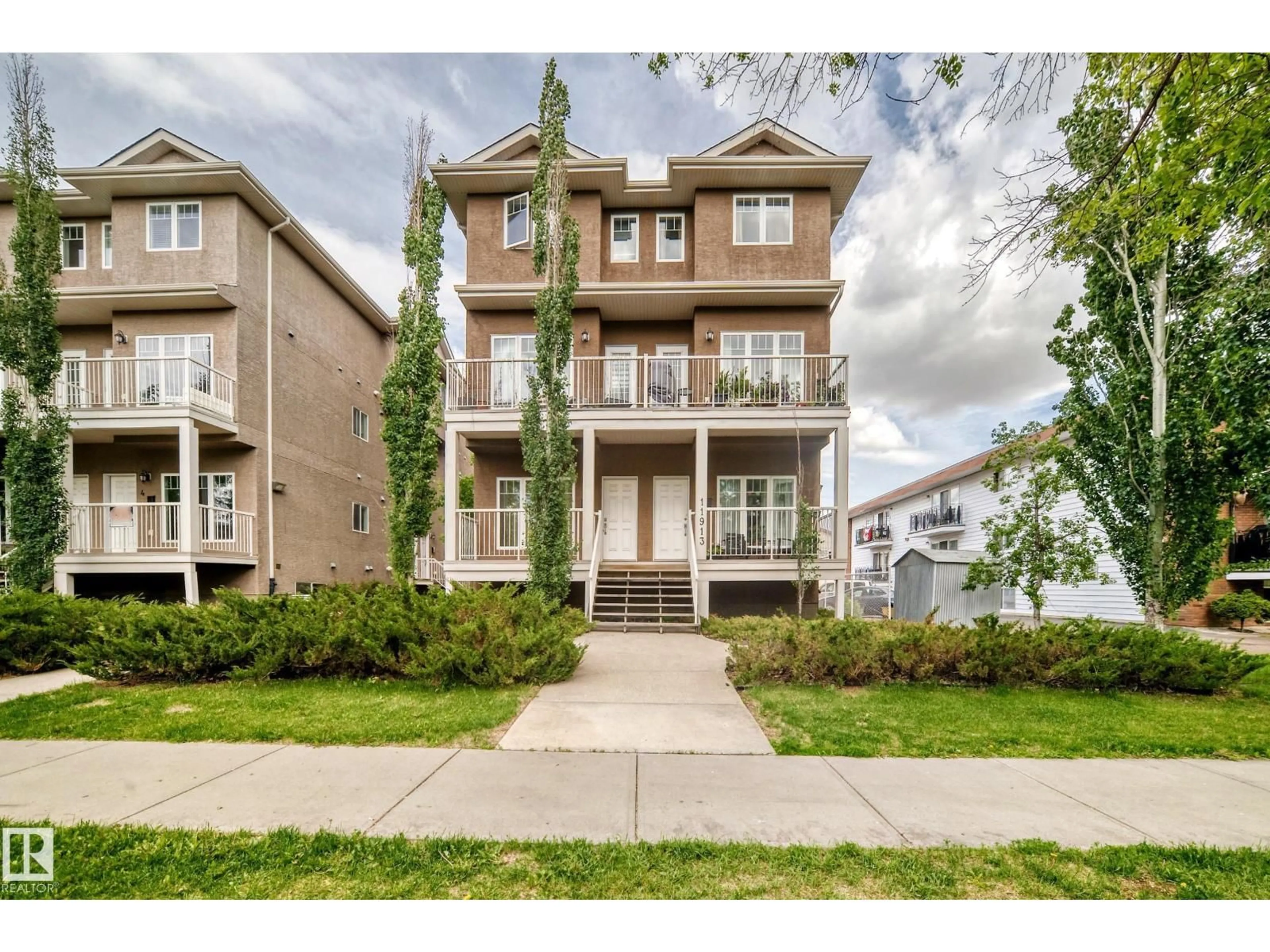 Home with brick exterior material, street for #7 - 11913 103 ST, Edmonton Alberta T5G2J4