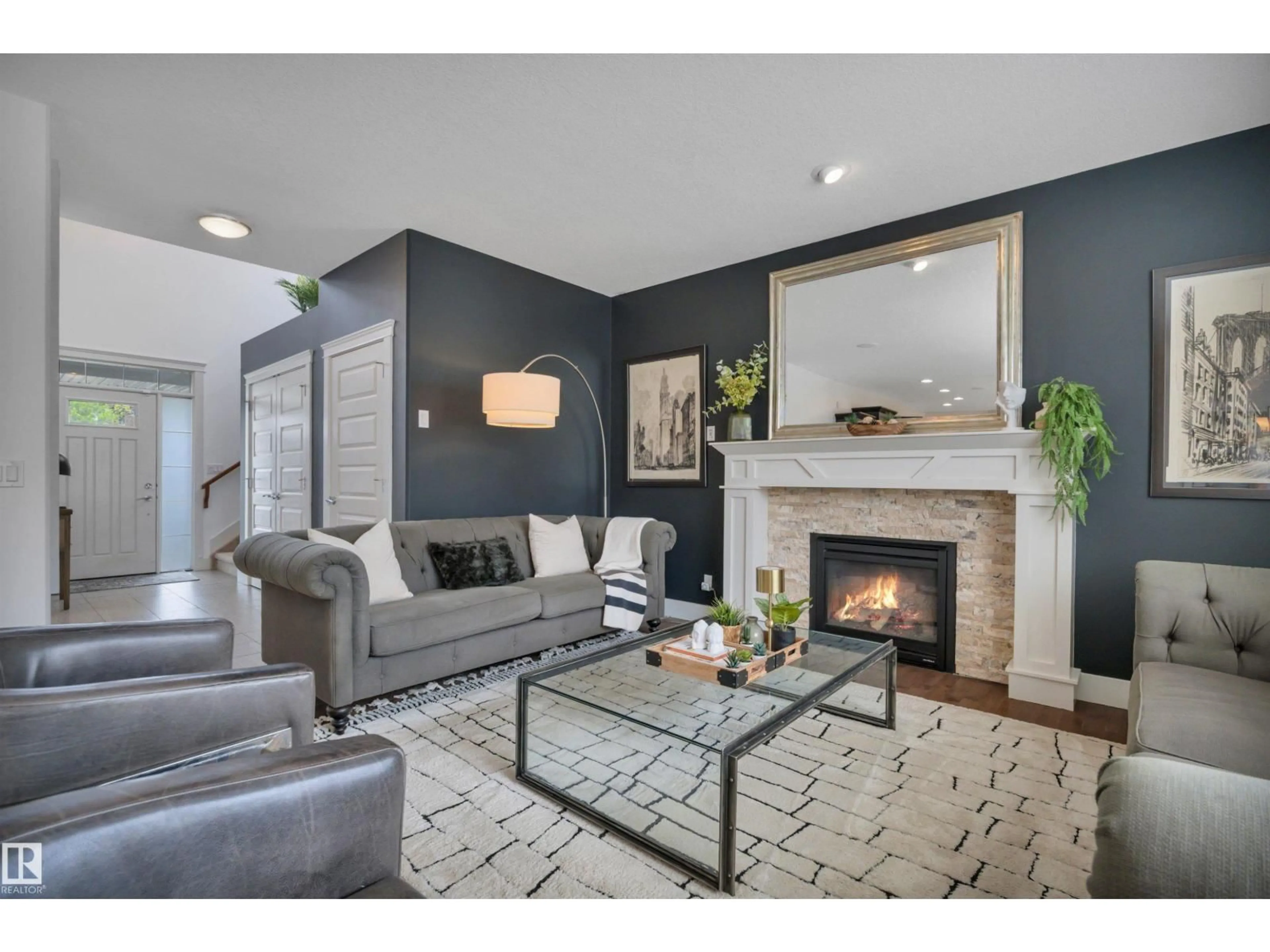Living room with furniture, unknown for 4231 SAVARYN DR, Edmonton Alberta T0T0T0