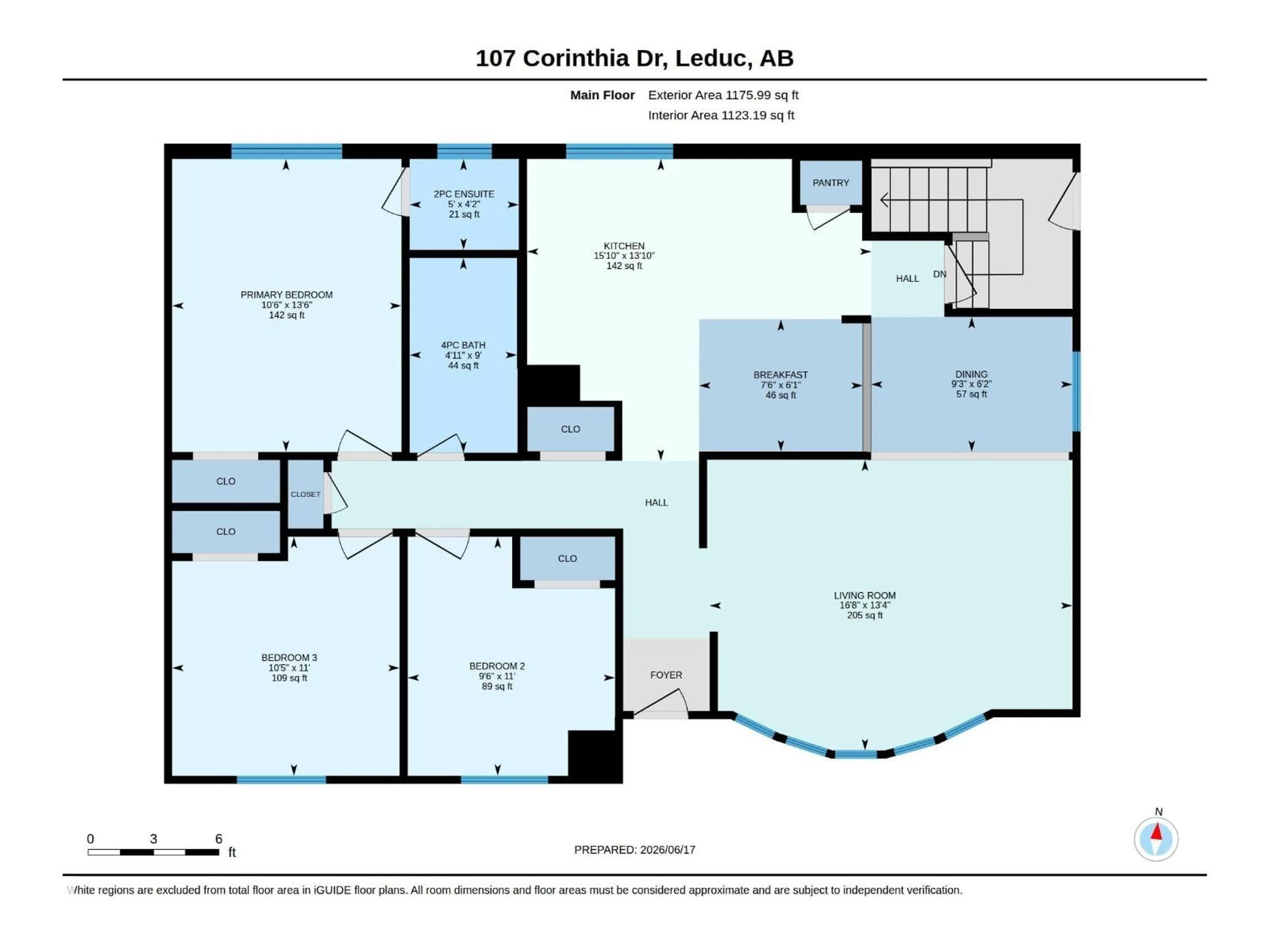 Floor plan for 107 CORINTHIA DR, Leduc Alberta T9E4K5